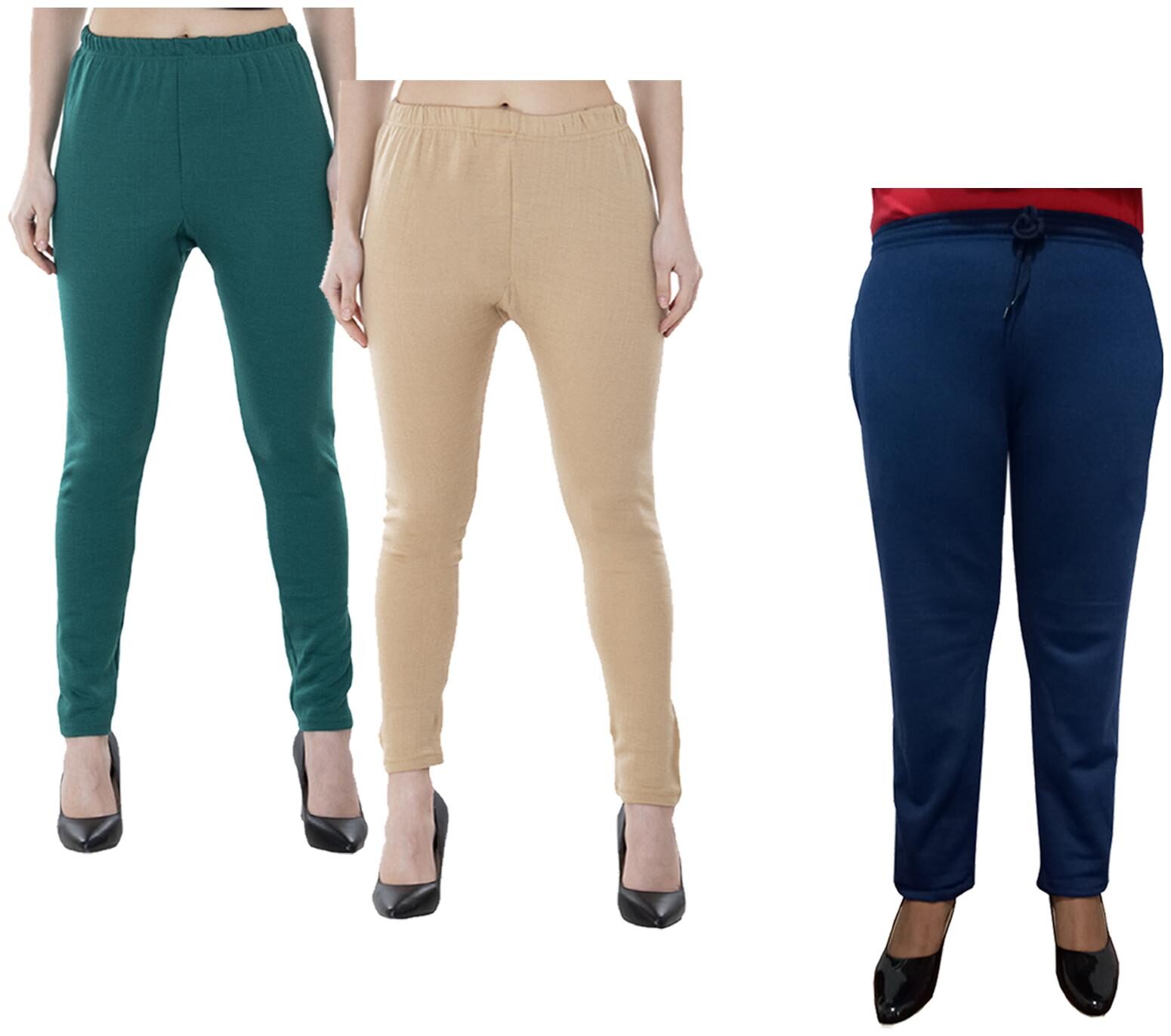 

Kavya Women Regular fit Fleece Solid Track pants - Multi