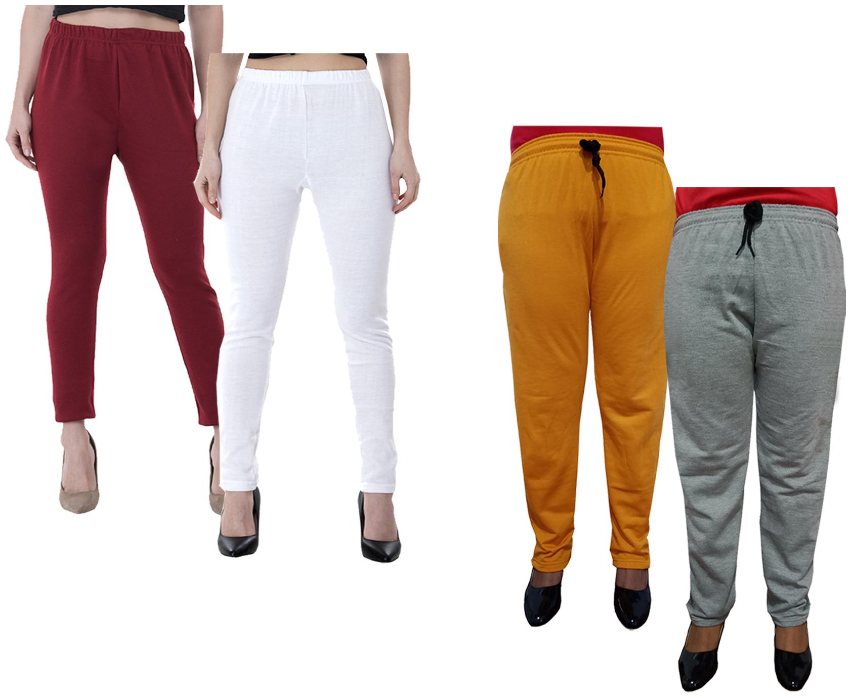 

Kavya Women Regular fit Fleece Solid Track pants - Multi