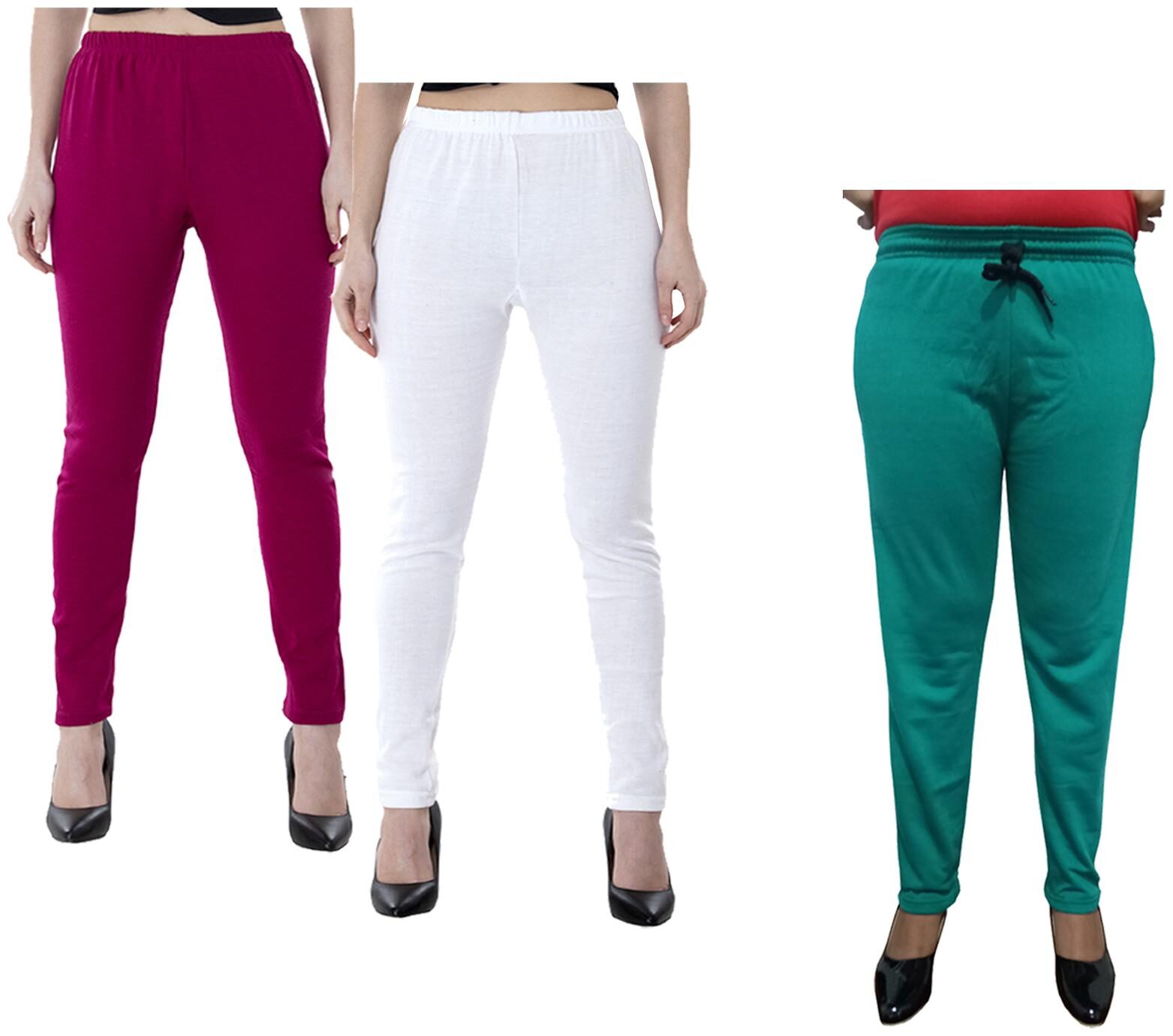 

Kavya Women Regular fit Fleece Solid Track pants - Multi