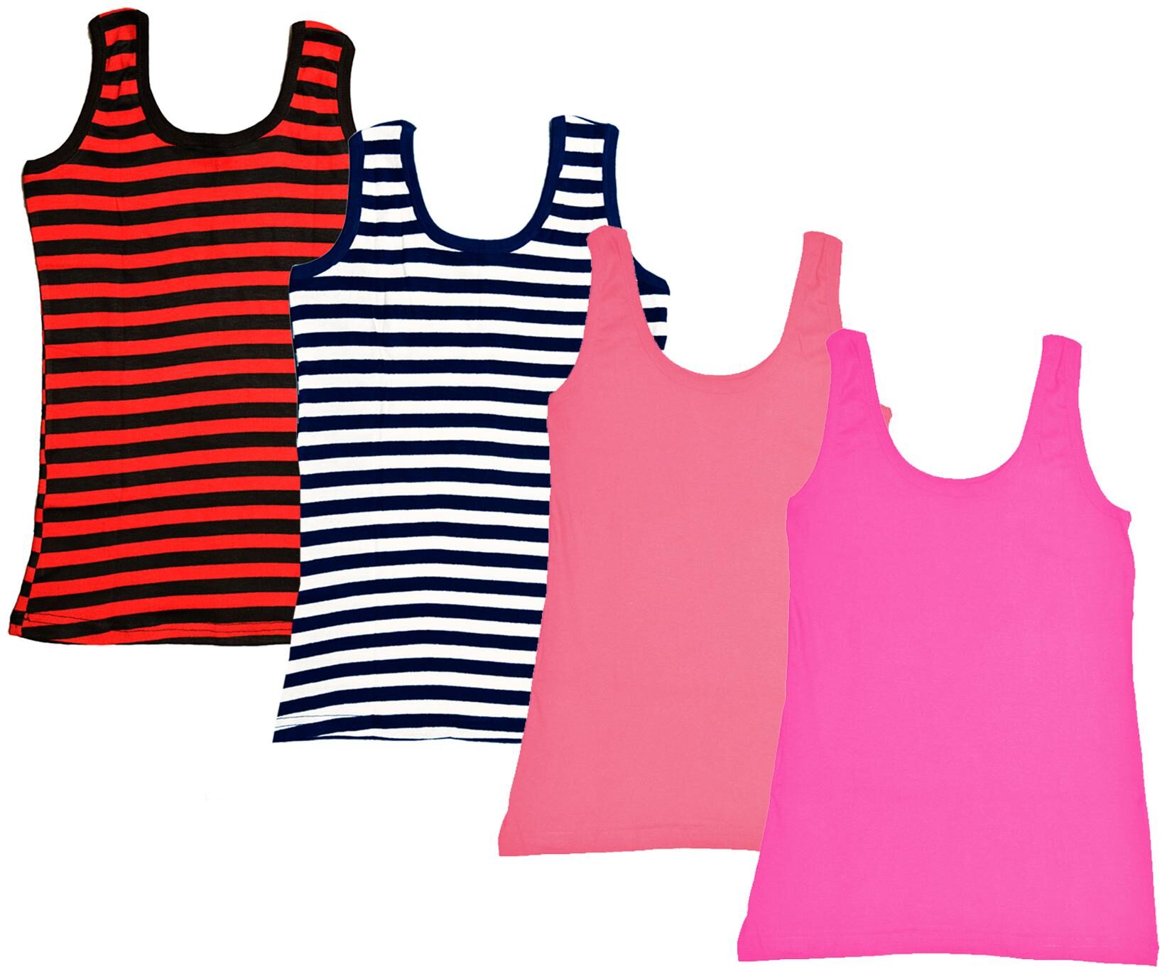 

Kavya Women Multi Regular fit U neck Cotton Tank top
