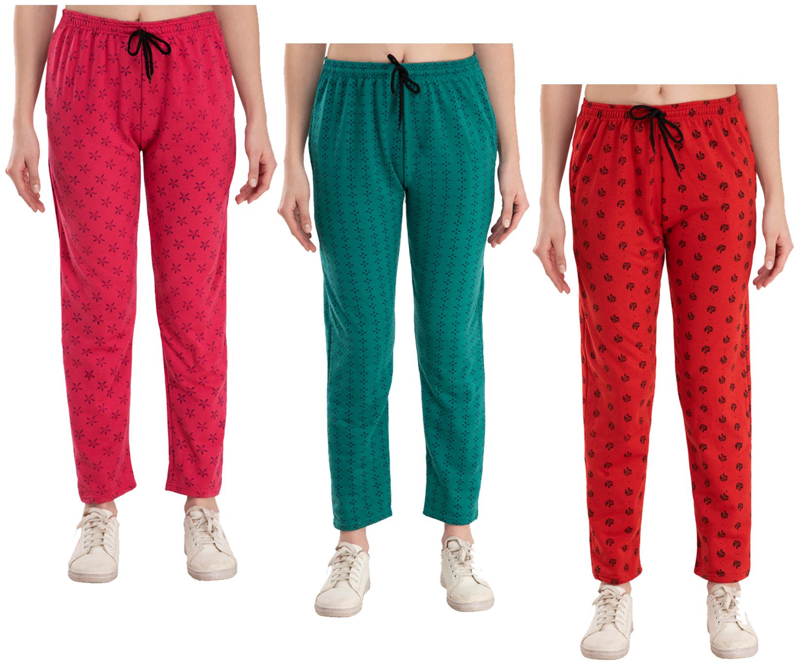 

Kavya Women Regular fit Fleece Printed Track pants - Multi