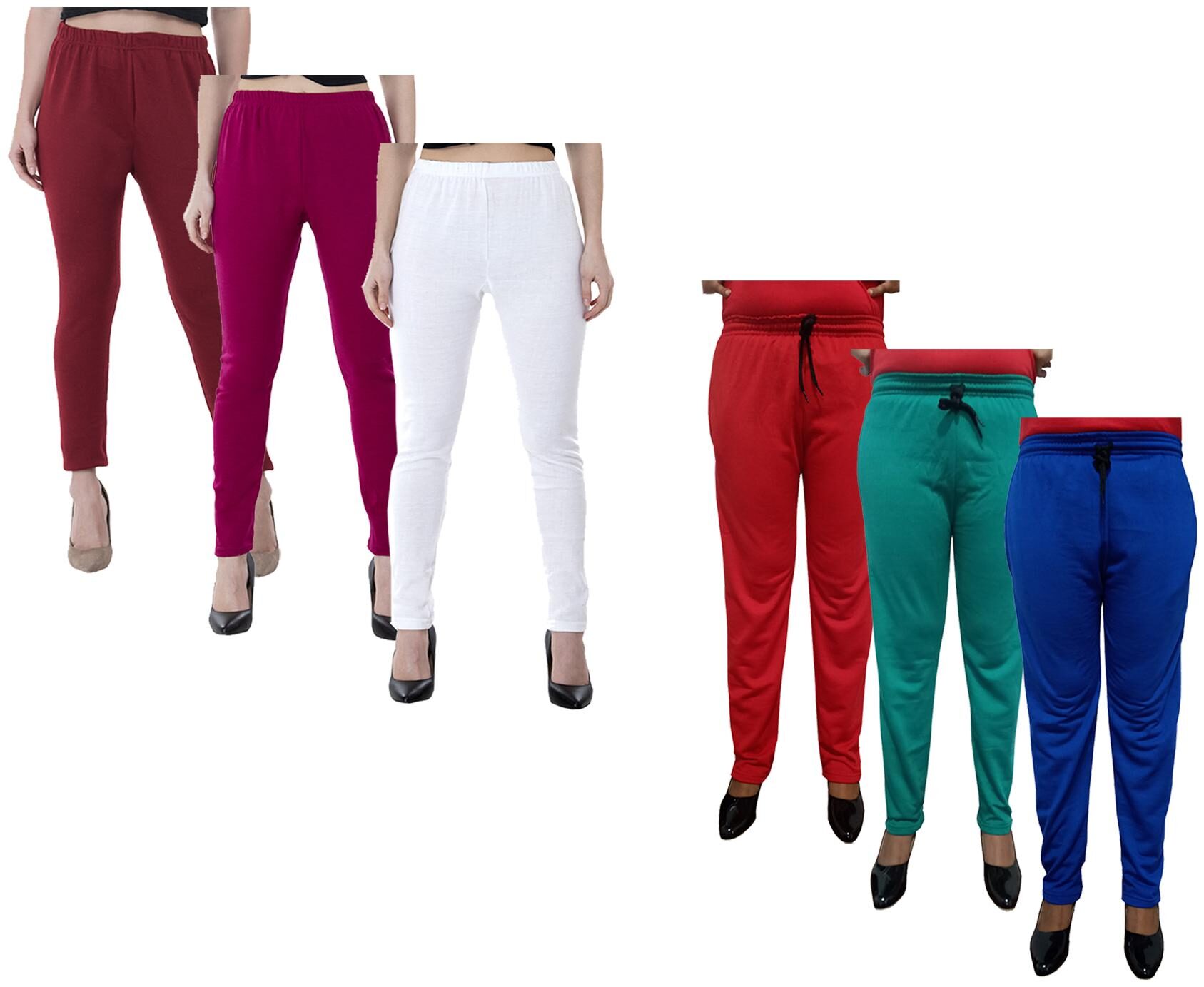 

Kavya Women Regular fit Fleece Solid Track pants - Multi