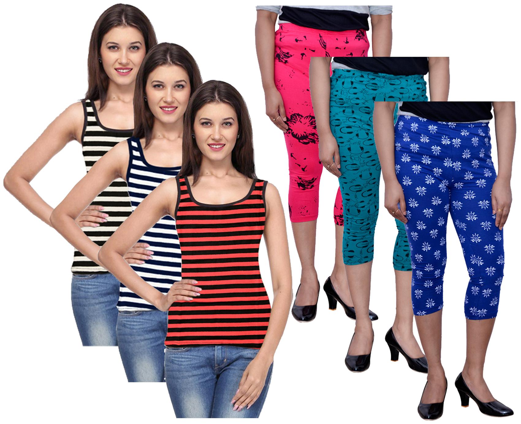 

Kavya Women Printed Regular capri - Multi