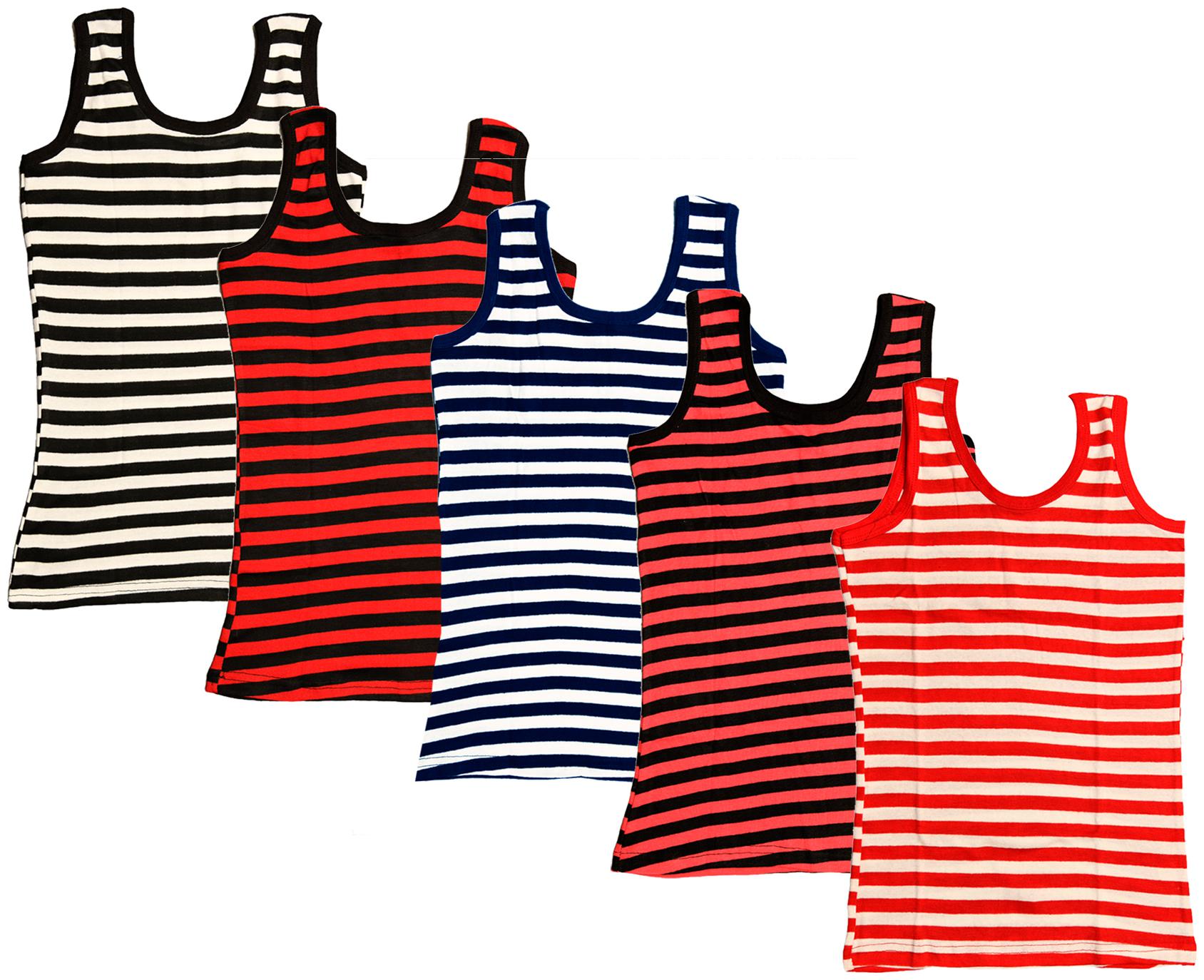 

Kavya Women Multi Regular fit U neck Cotton Tank top