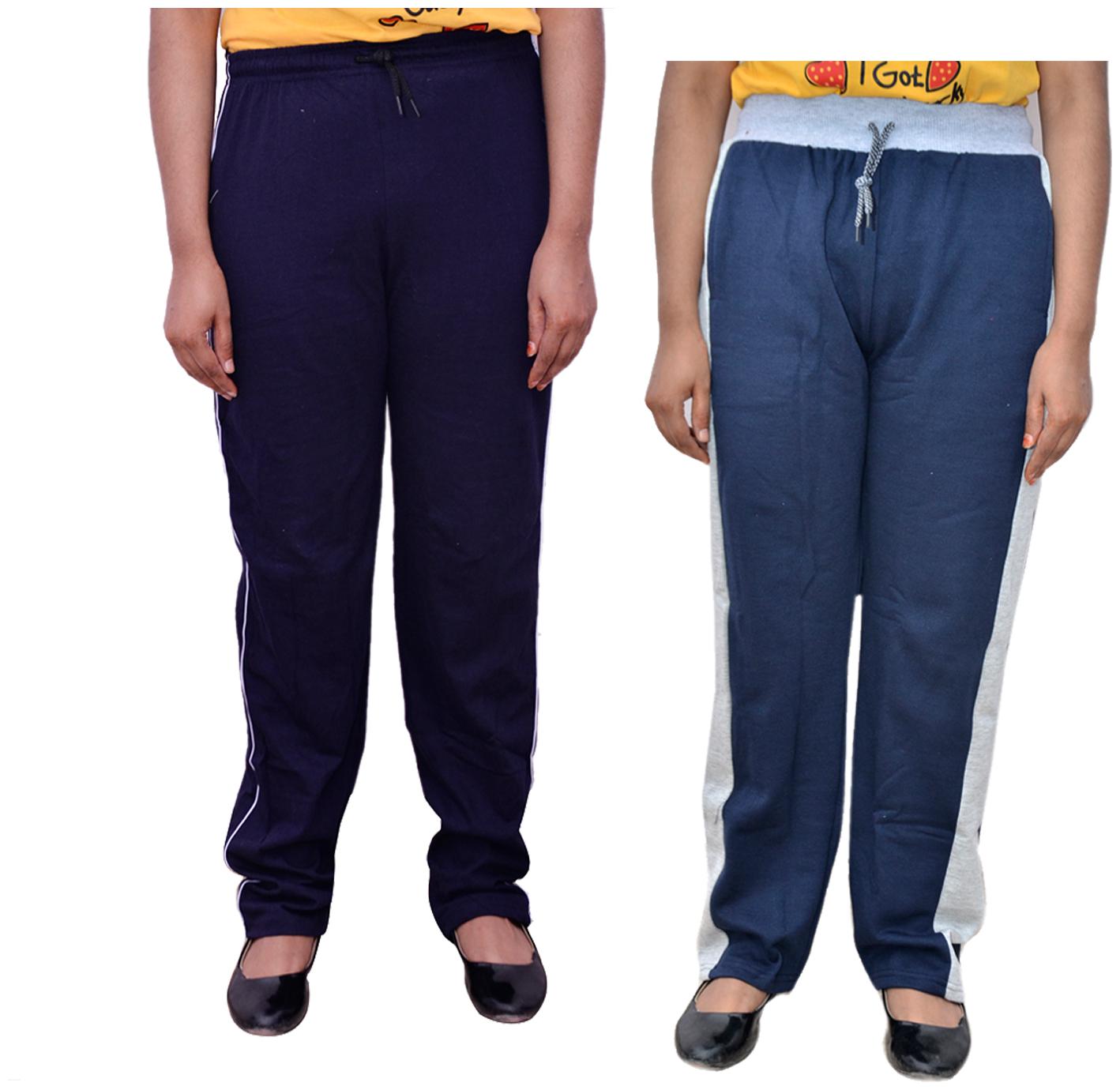 

Kavya Women Regular fit Cotton Solid Track pants - Blue