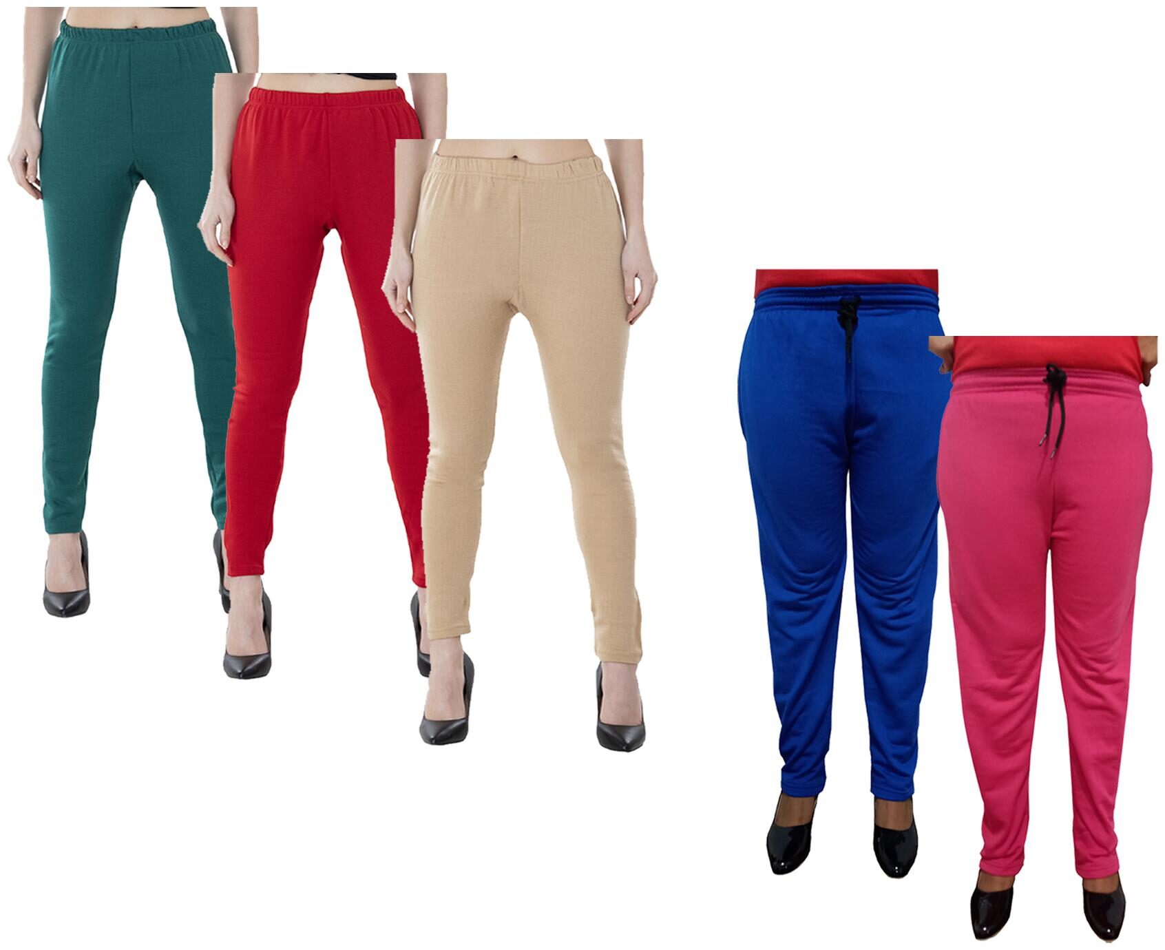 

Kavya Women Regular fit Fleece Solid Track pants - Multi