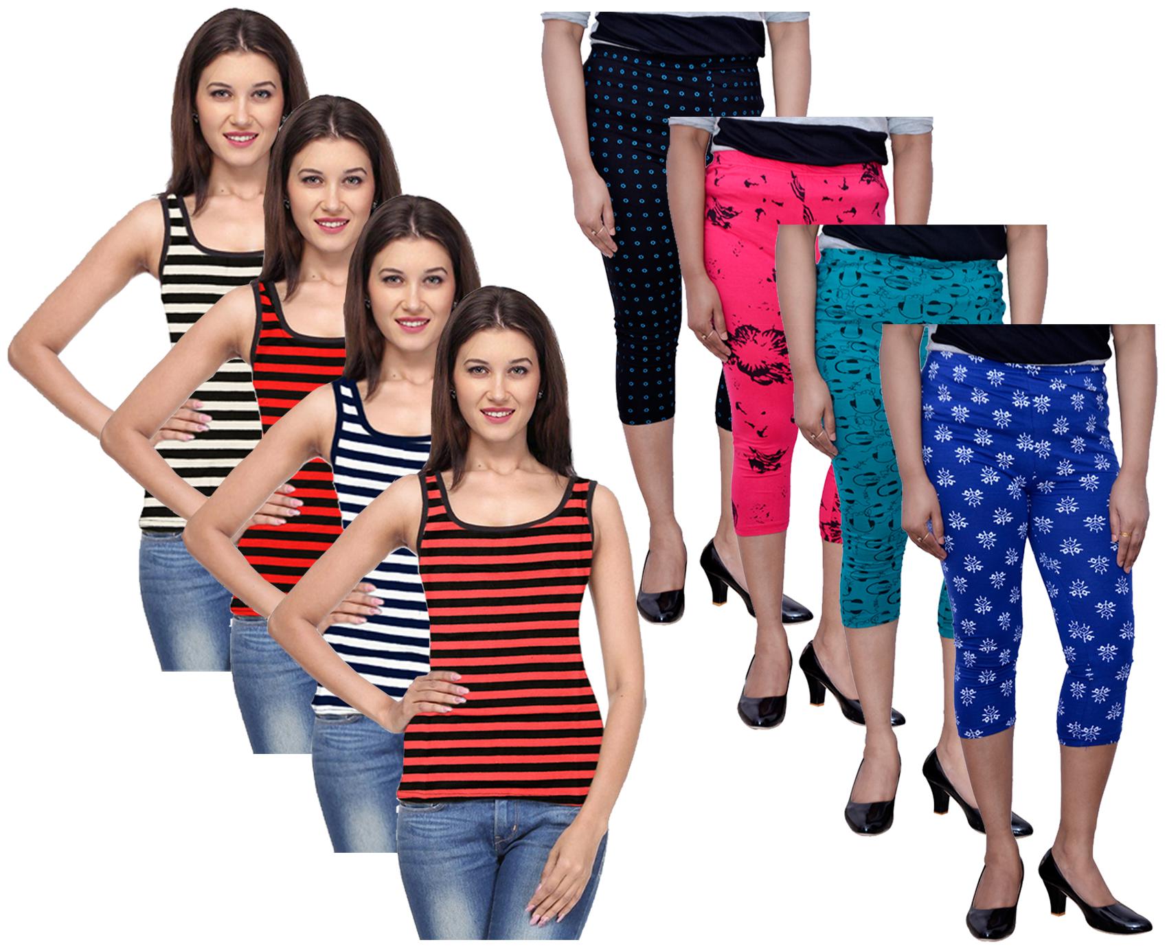 

Kavya Women Printed Regular capri - Multi