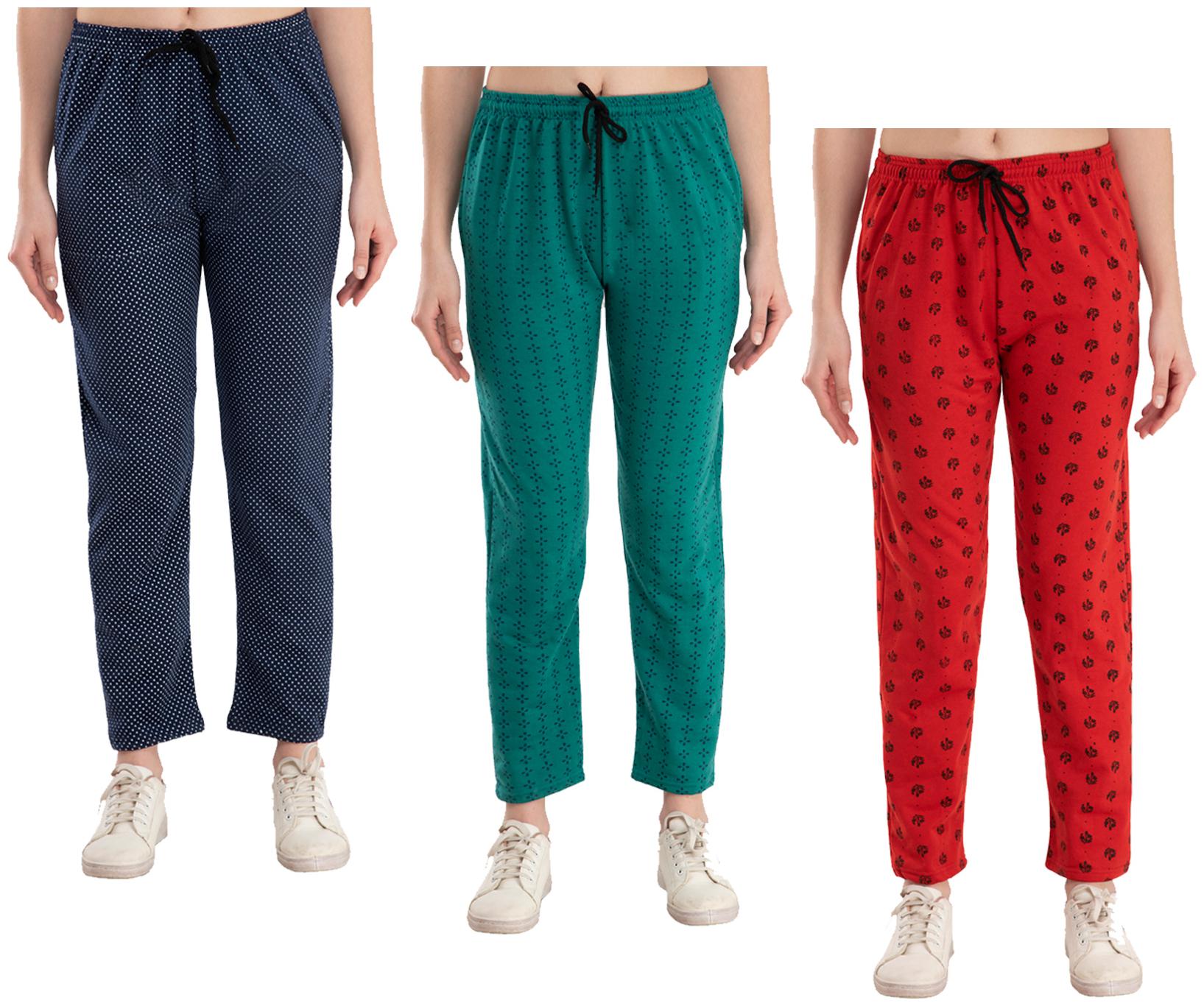 

Kavya Women Regular fit Fleece Printed Track pants - Multi