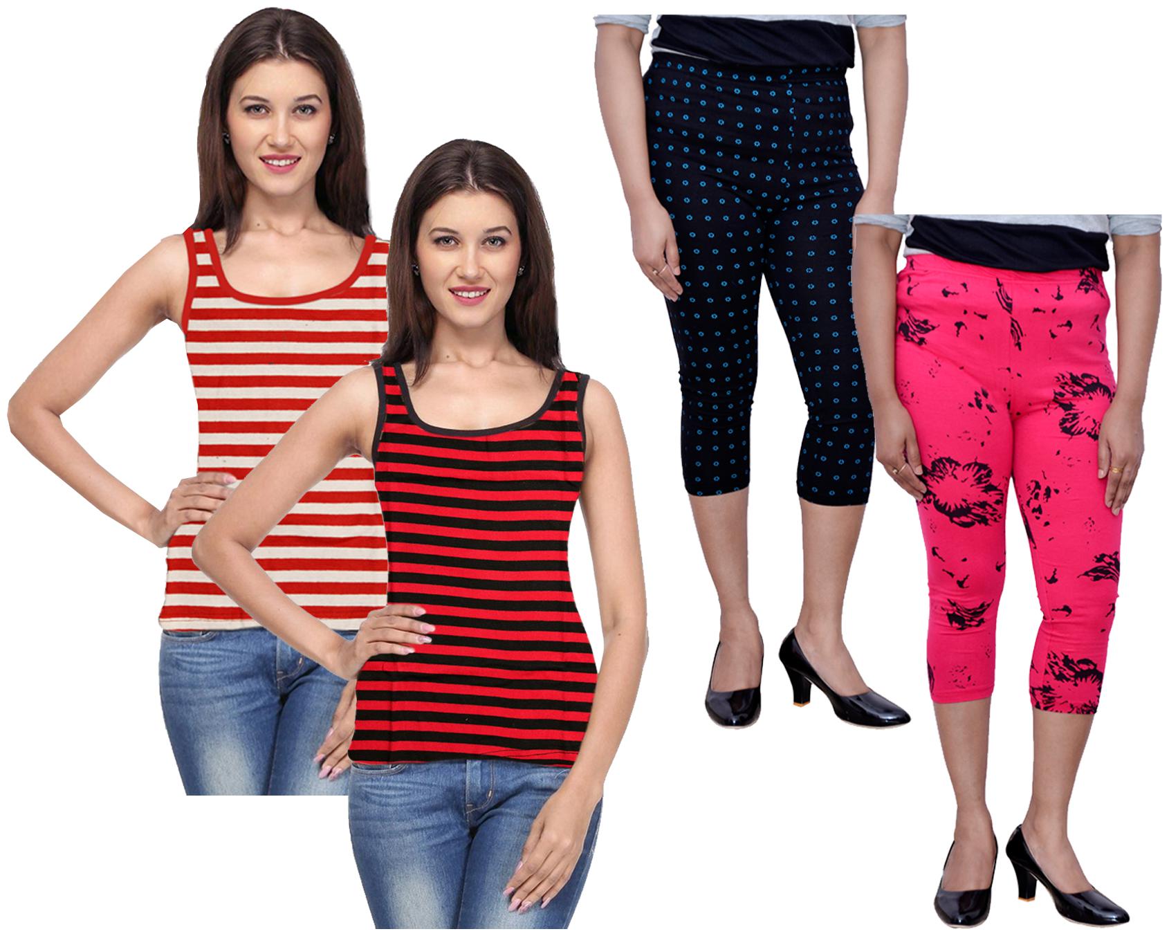 

Kavya Women Printed Regular capri - Multi