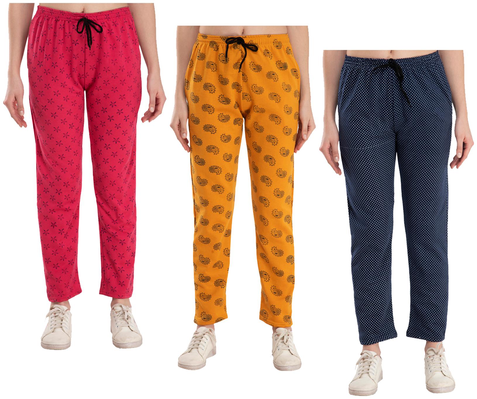 

Kavya Women Regular fit Fleece Printed Track pants - Multi