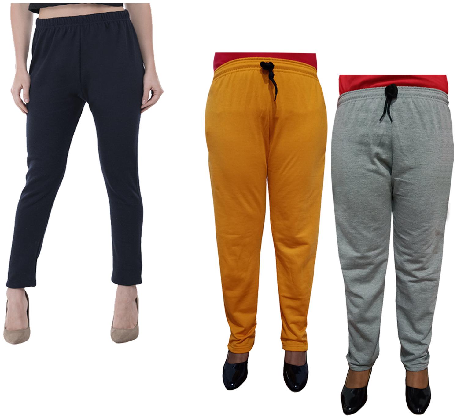 

Kavya Women Regular fit Fleece Solid Track pants - Multi