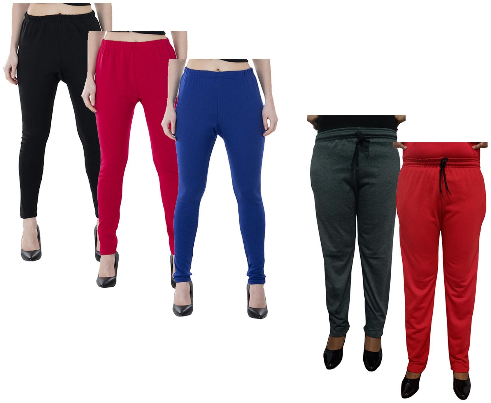 

Kavya Women Regular fit Fleece Solid Track pants - Multi