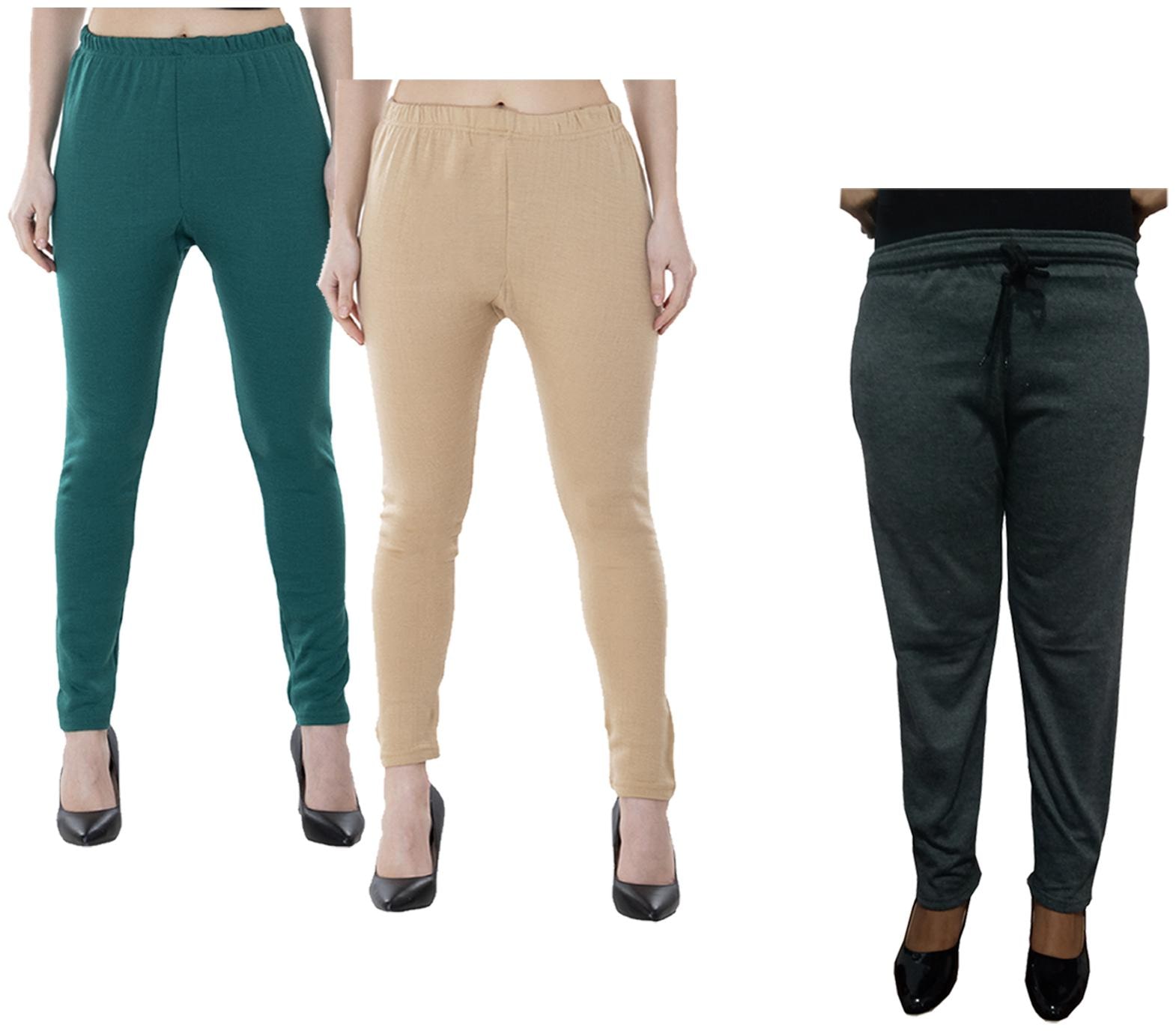 

Kavya Women Regular fit Fleece Solid Track pants - Multi