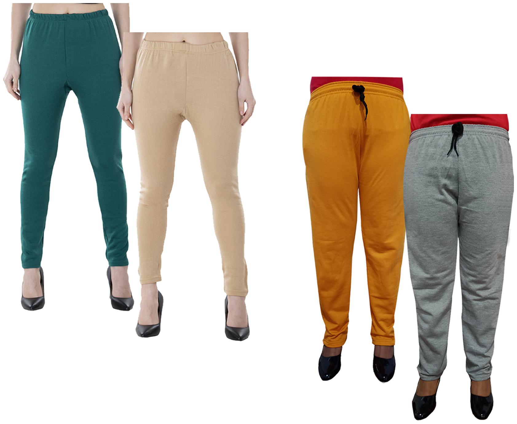 

Kavya Women Regular fit Fleece Solid Track pants - Multi
