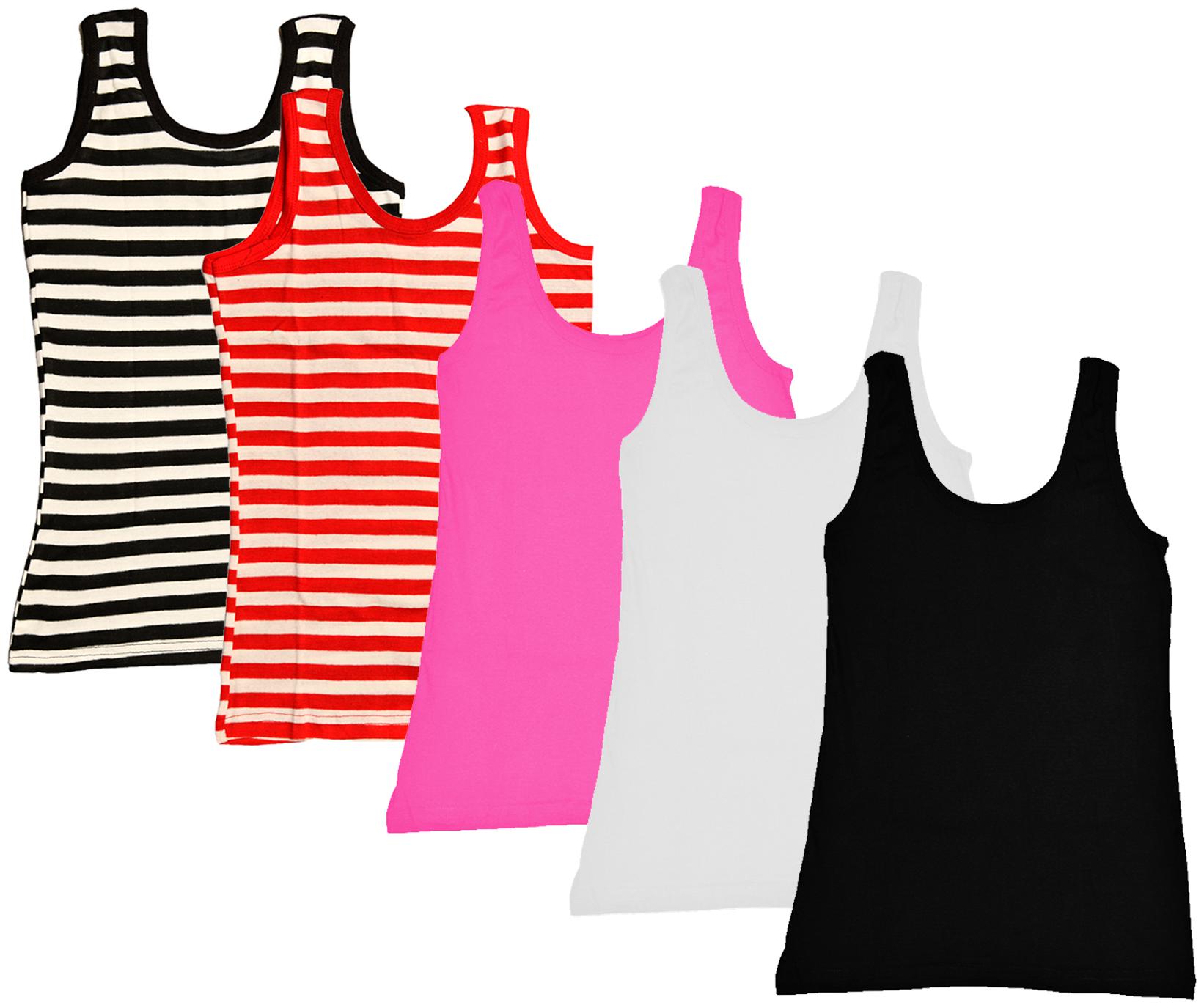 

Kavya Women Multi Regular fit U neck Cotton Tank top