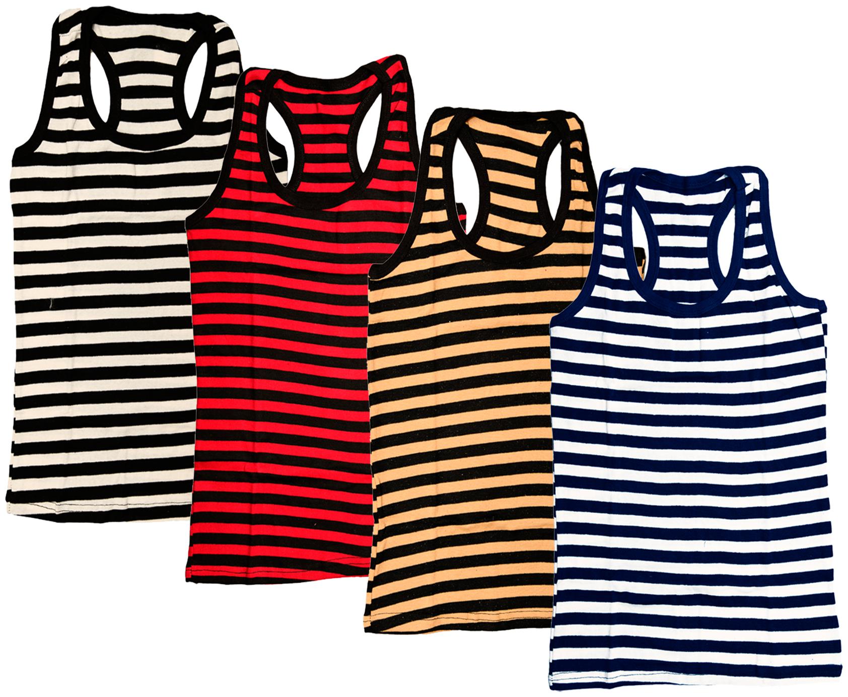 

Kavya Women Multi Regular fit U neck Cotton Tank top