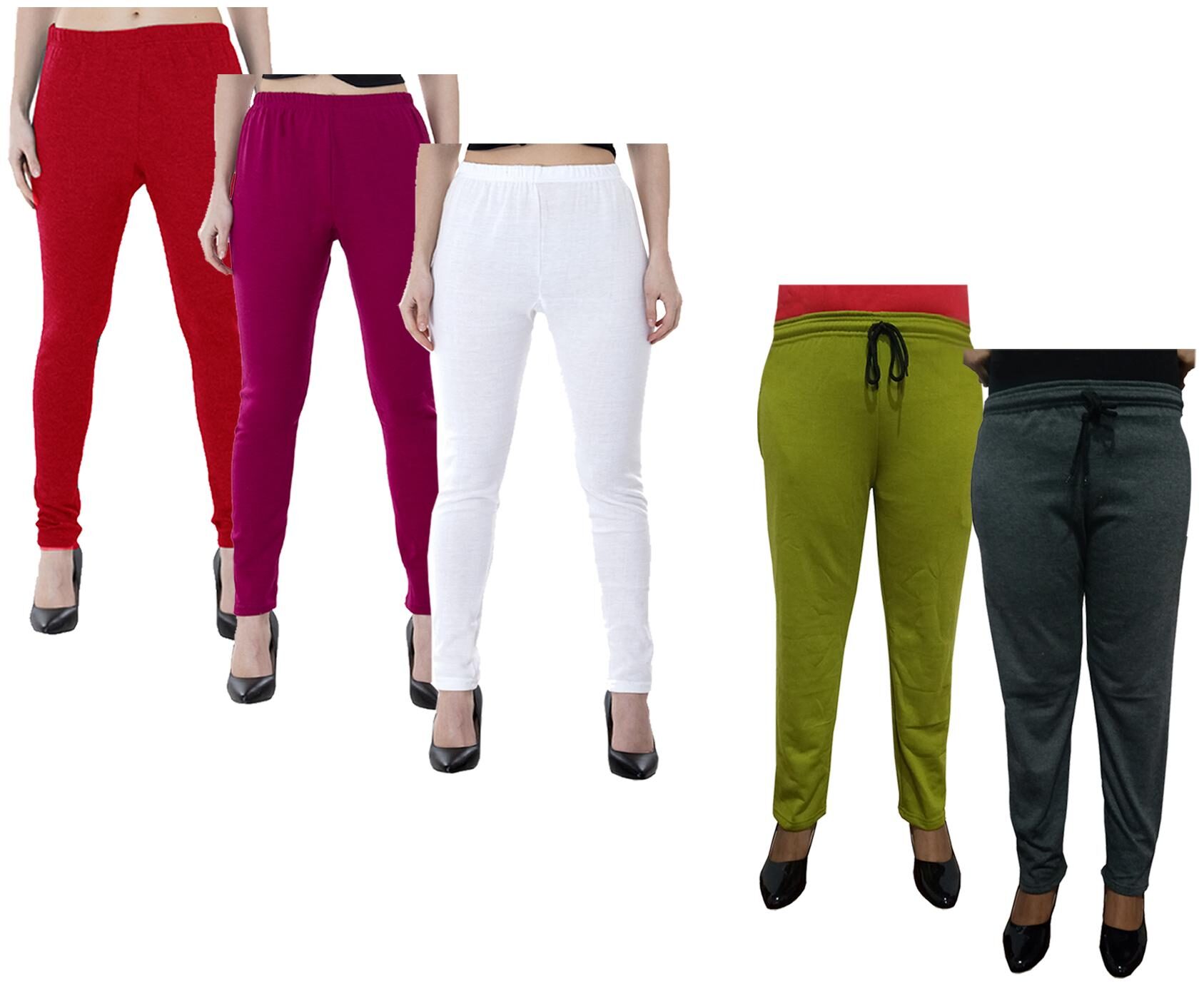 

Kavya Women Regular fit Fleece Solid Track pants - Multi