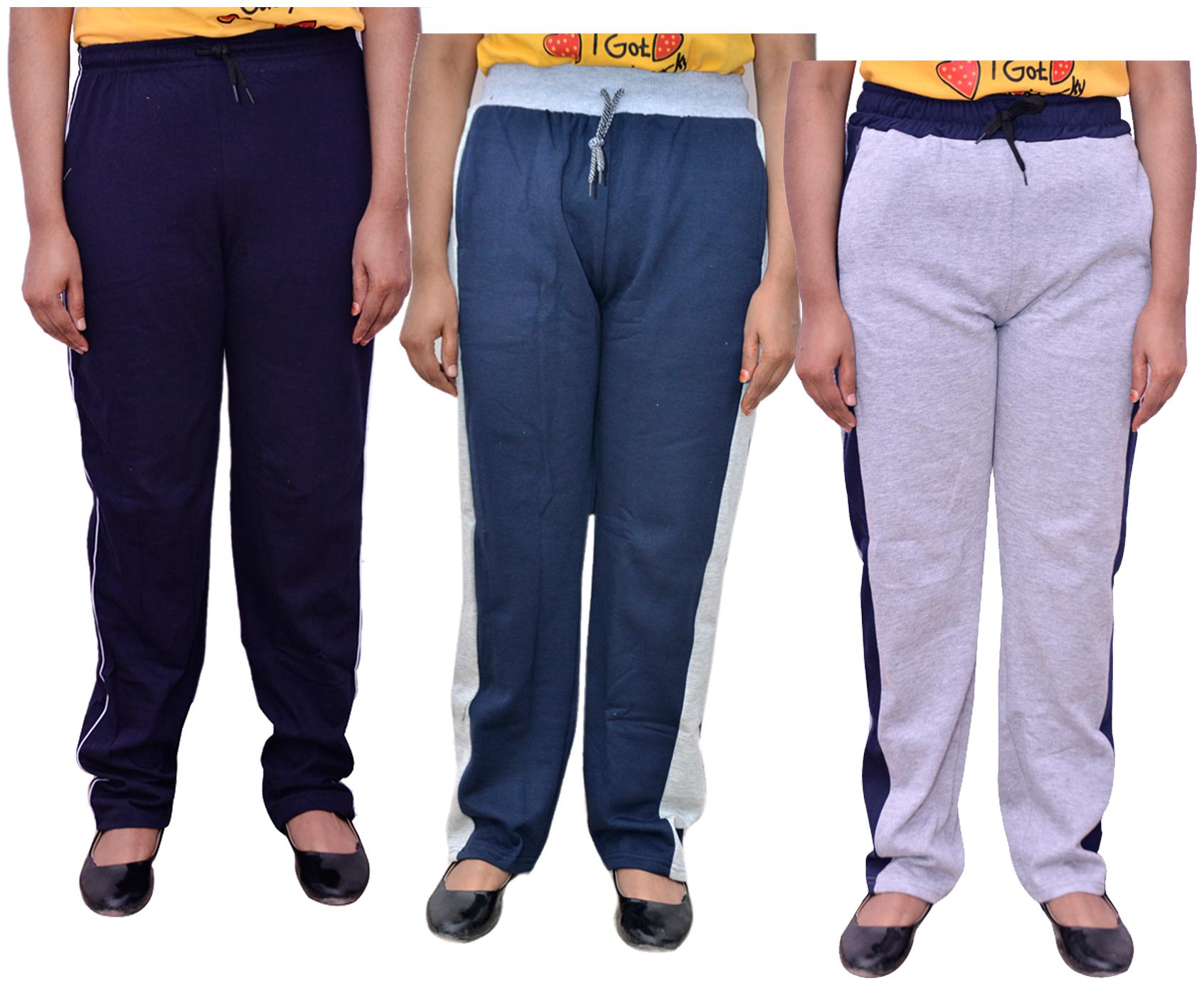 

Kavya Women Regular fit Cotton Solid Track pants - Multi