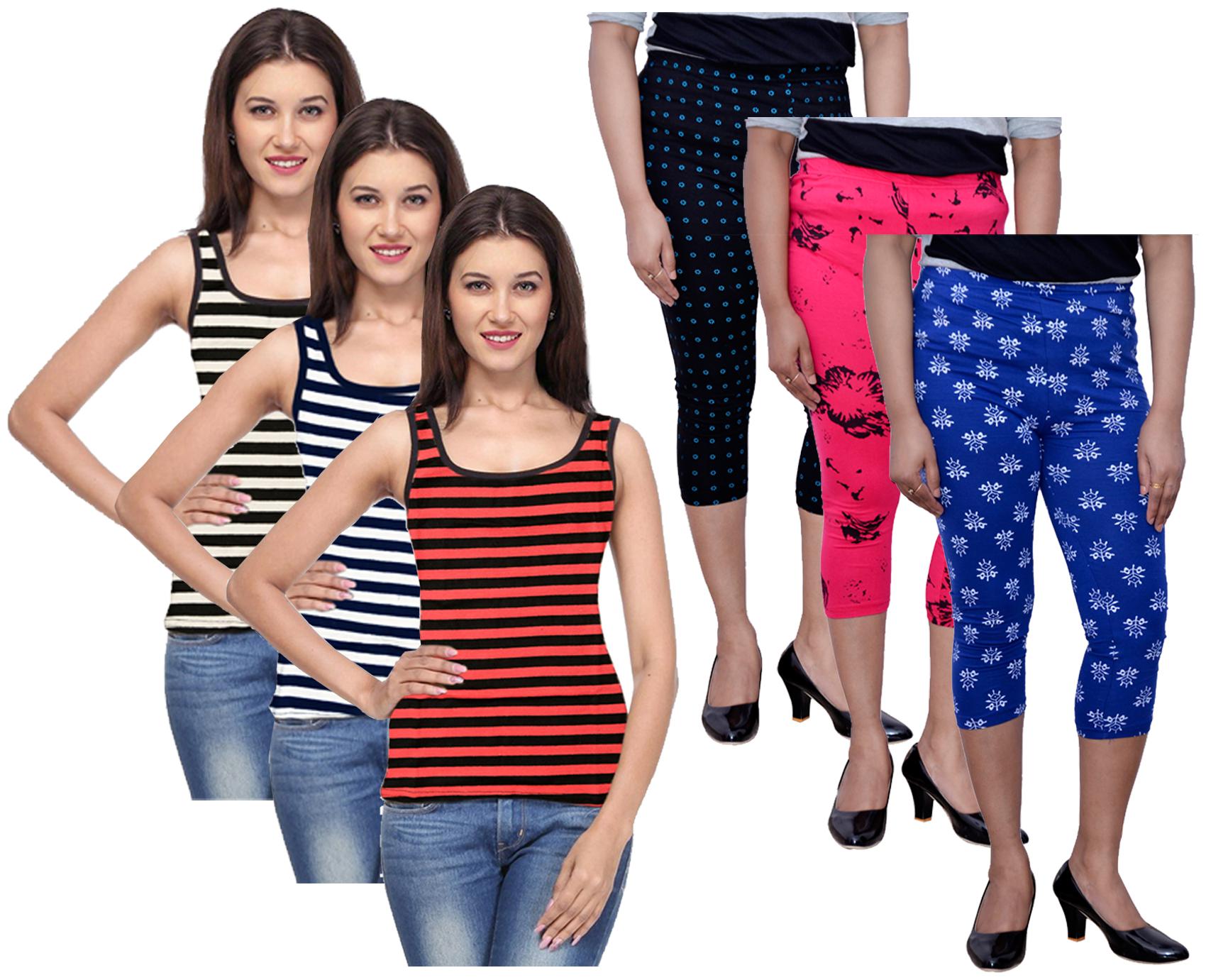 

Kavya Women Printed Regular capri - Multi