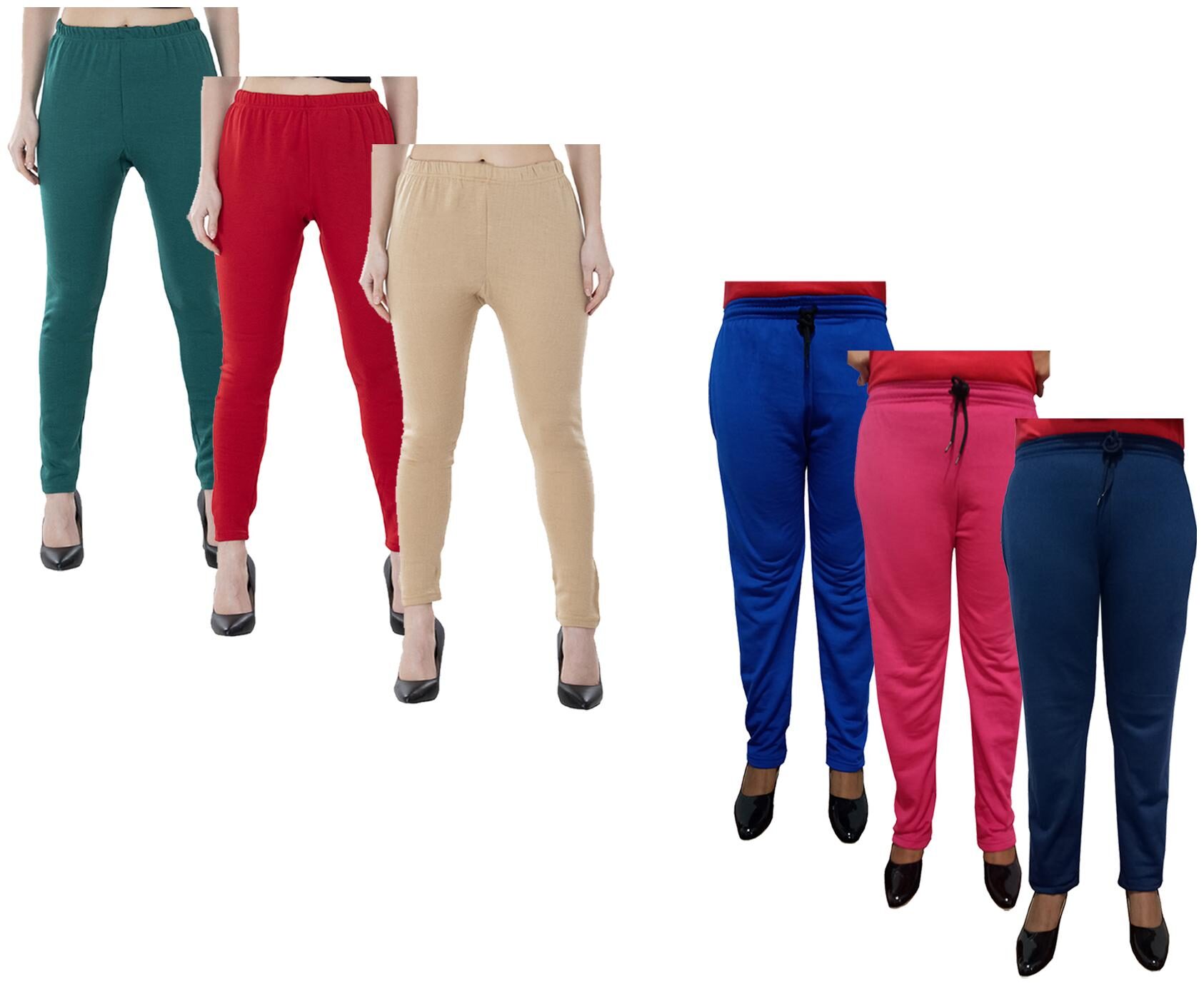 

Kavya Women Regular fit Fleece Solid Track pants - Multi
