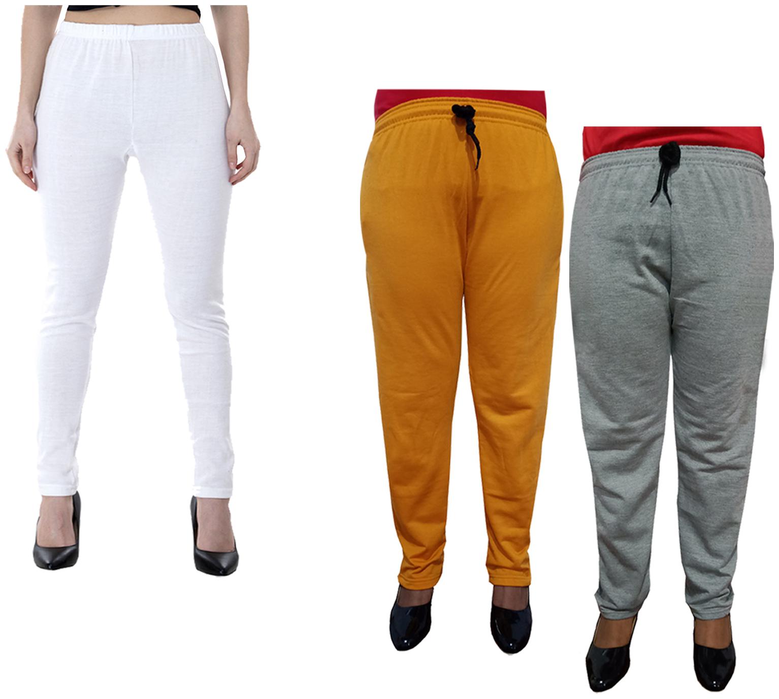 

Kavya Women Regular fit Fleece Solid Track pants - Multi