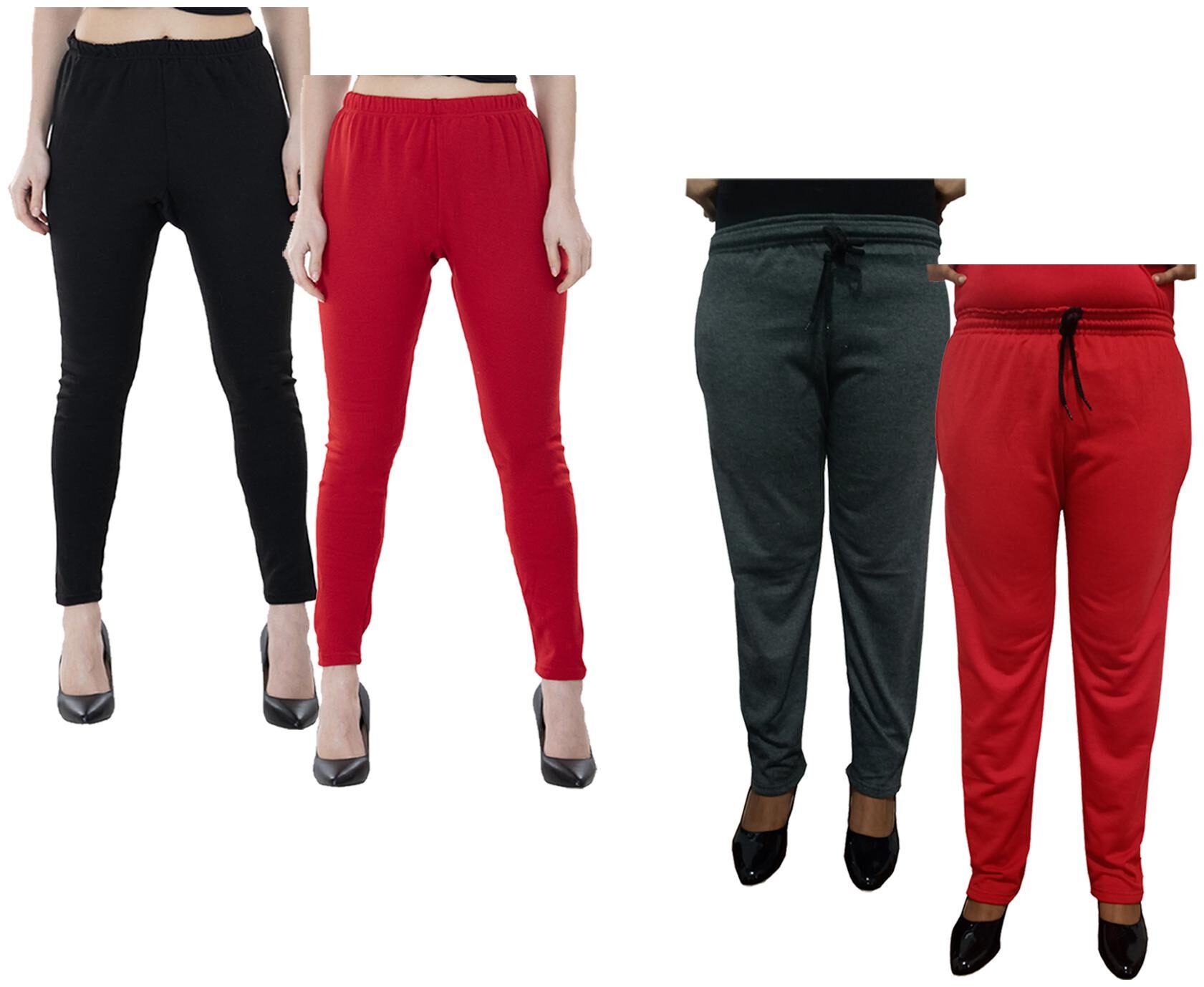 

Kavya Women Regular fit Fleece Solid Track pants - Multi