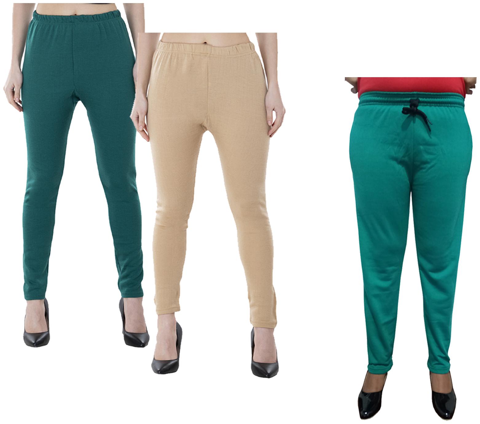 

Kavya Women Regular fit Fleece Solid Track pants - Multi