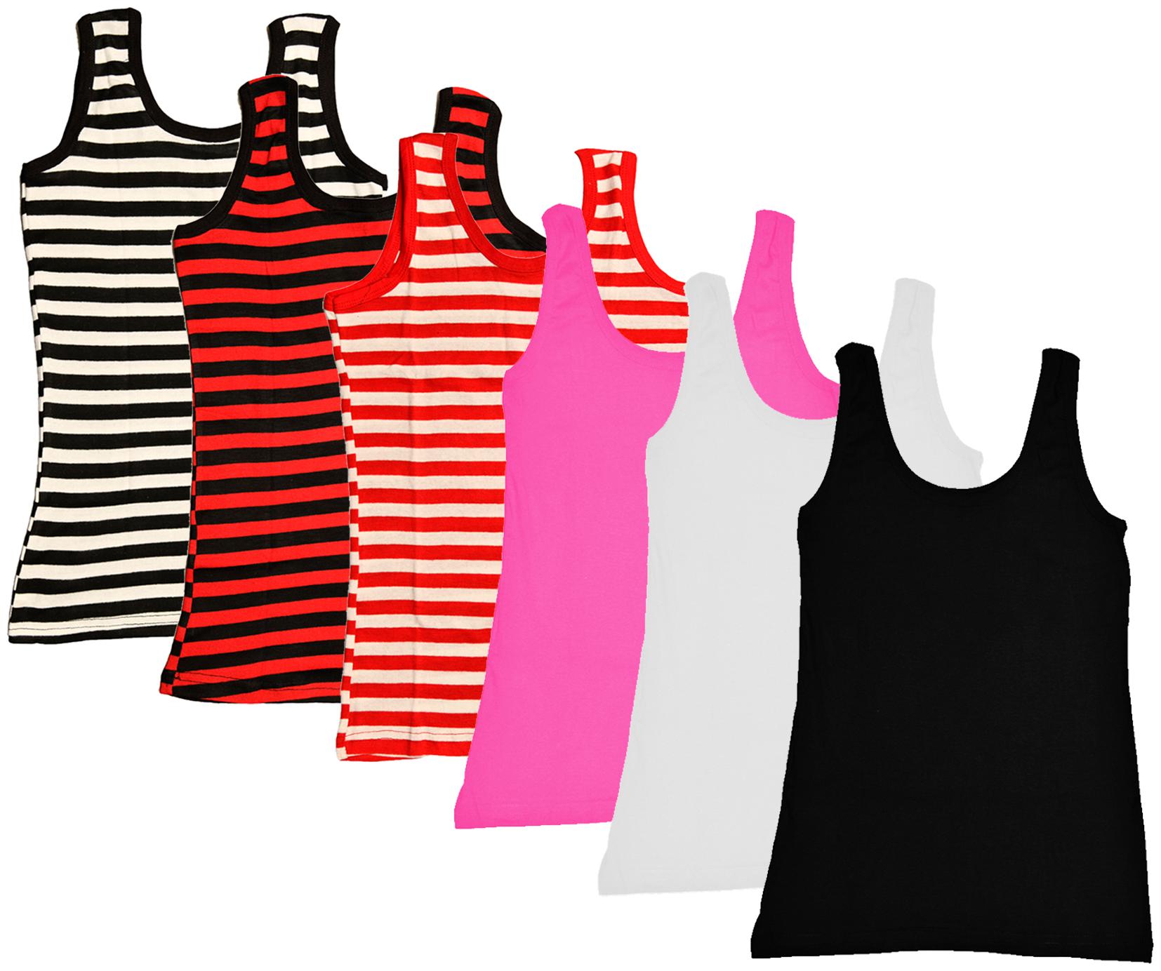 

Kavya Women Multi Regular fit U neck Cotton Tank top
