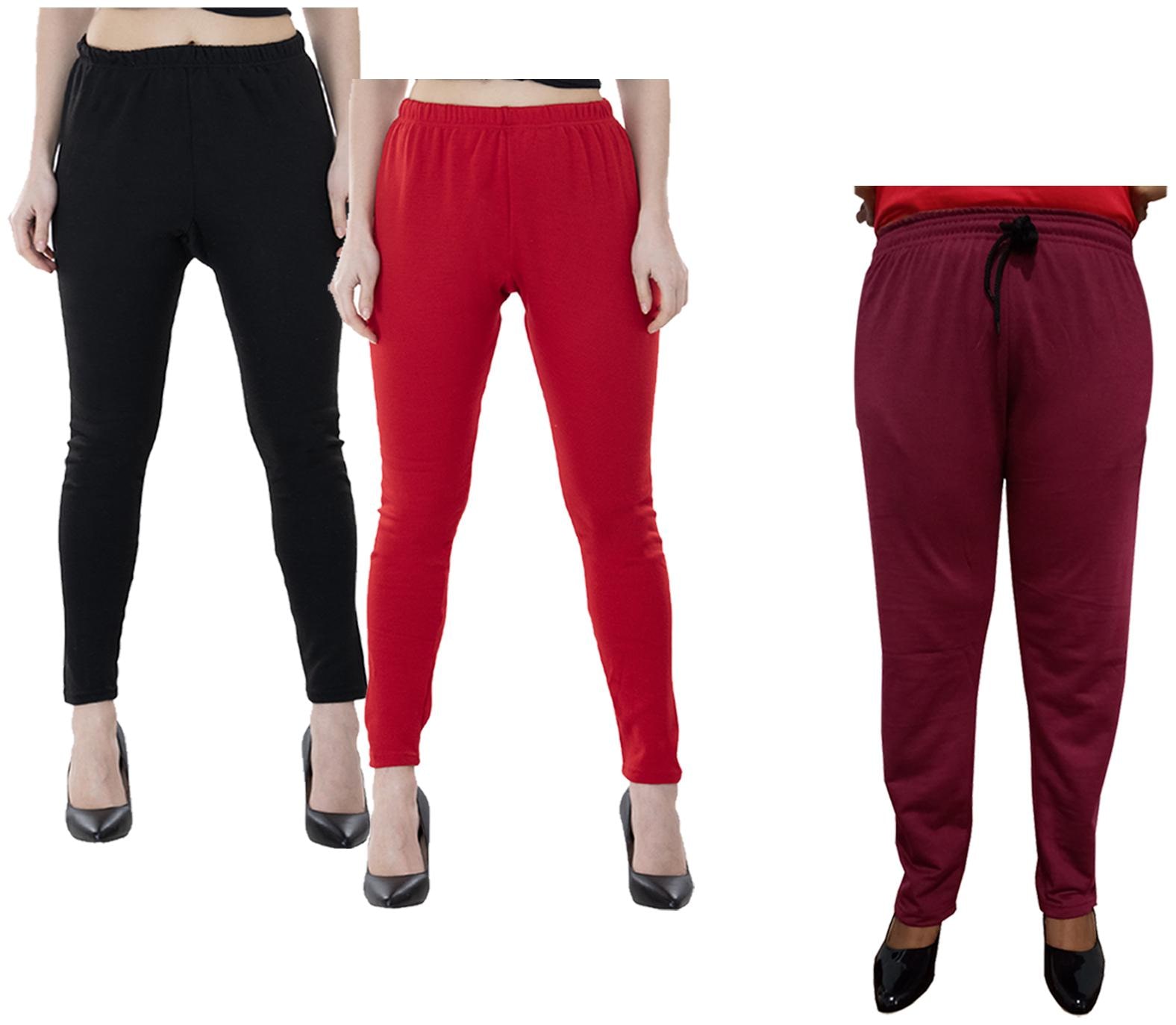 

Kavya Women Regular fit Fleece Solid Track pants - Multi