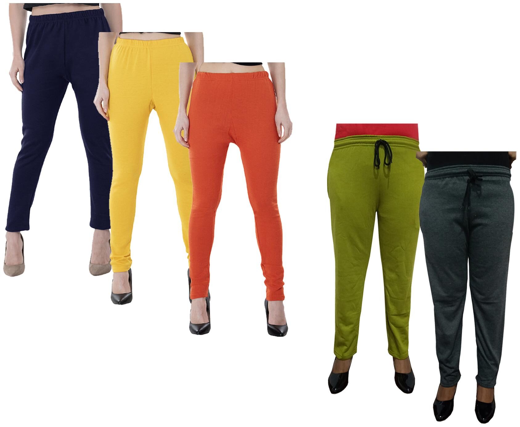 

Kavya Women Regular fit Fleece Solid Track pants - Multi