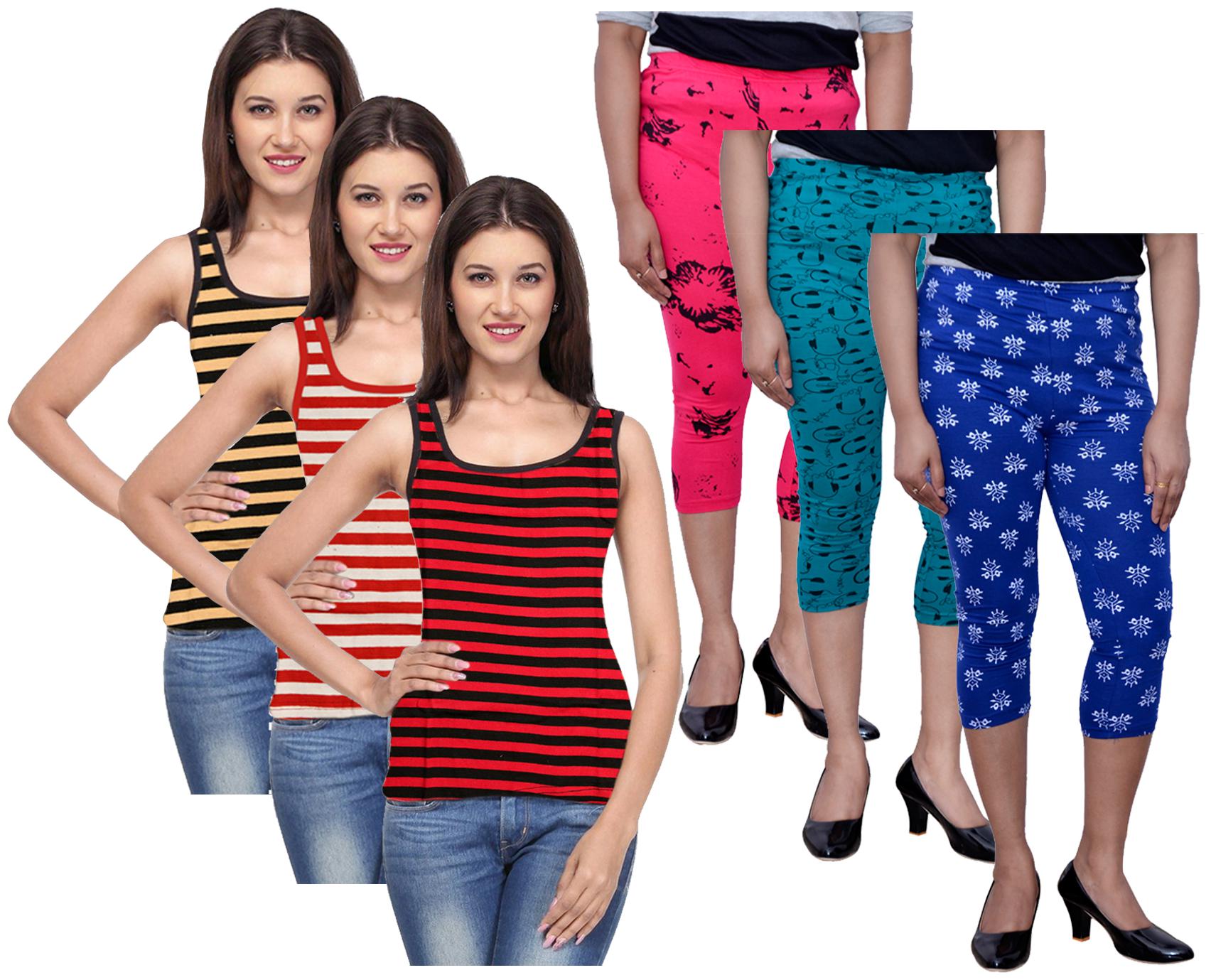 

Kavya Women Printed Regular capri - Multi