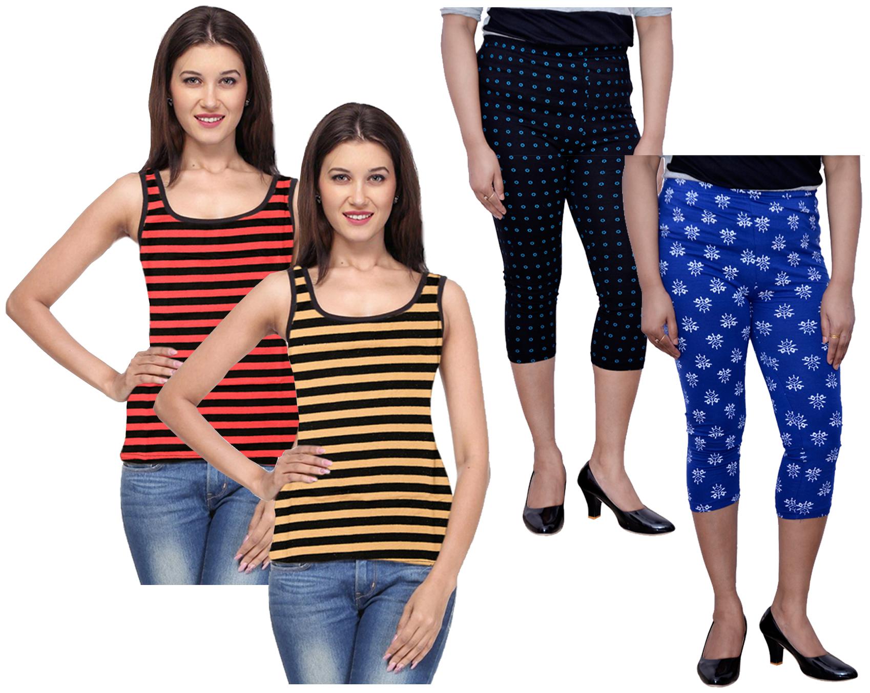

Kavya Women Printed Regular capri - Multi
