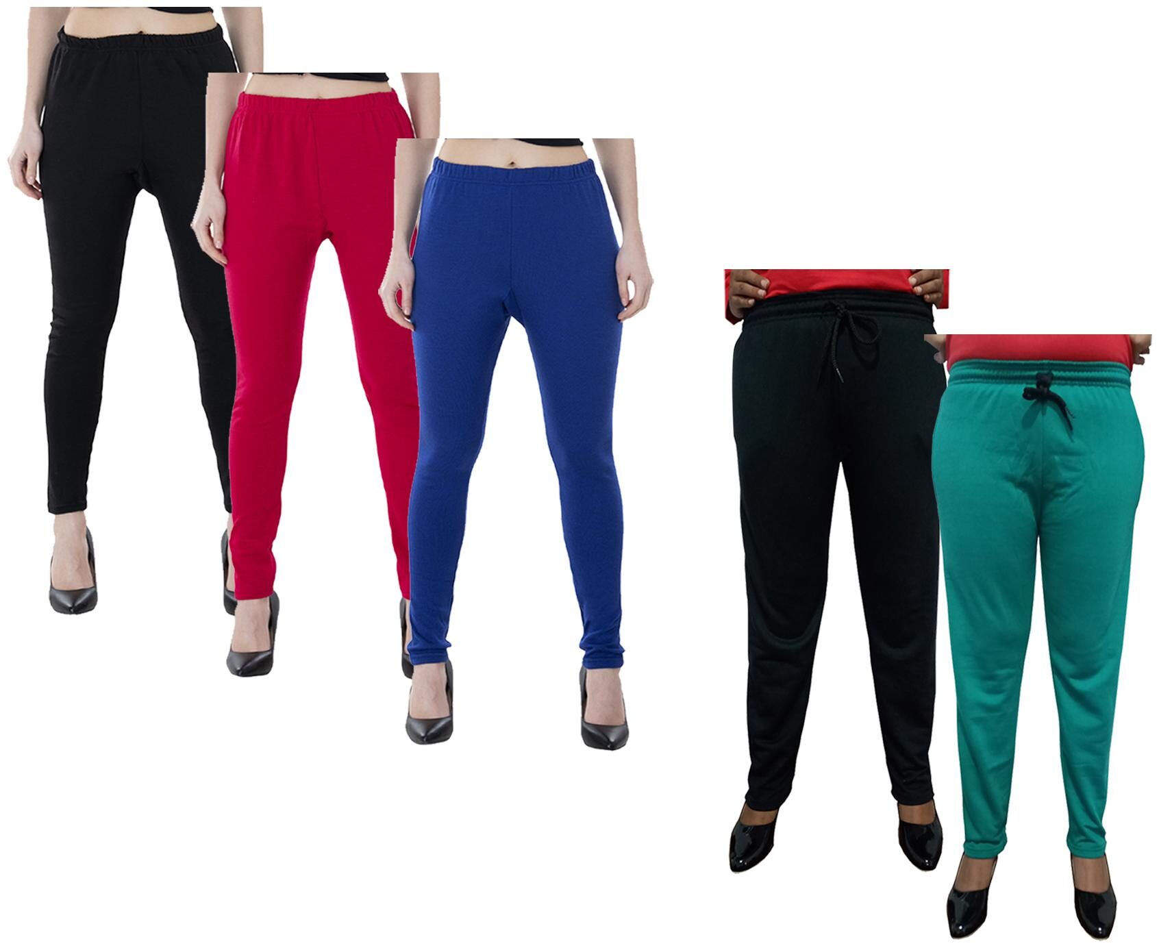 

Kavya Women Regular fit Fleece Solid Track pants - Multi