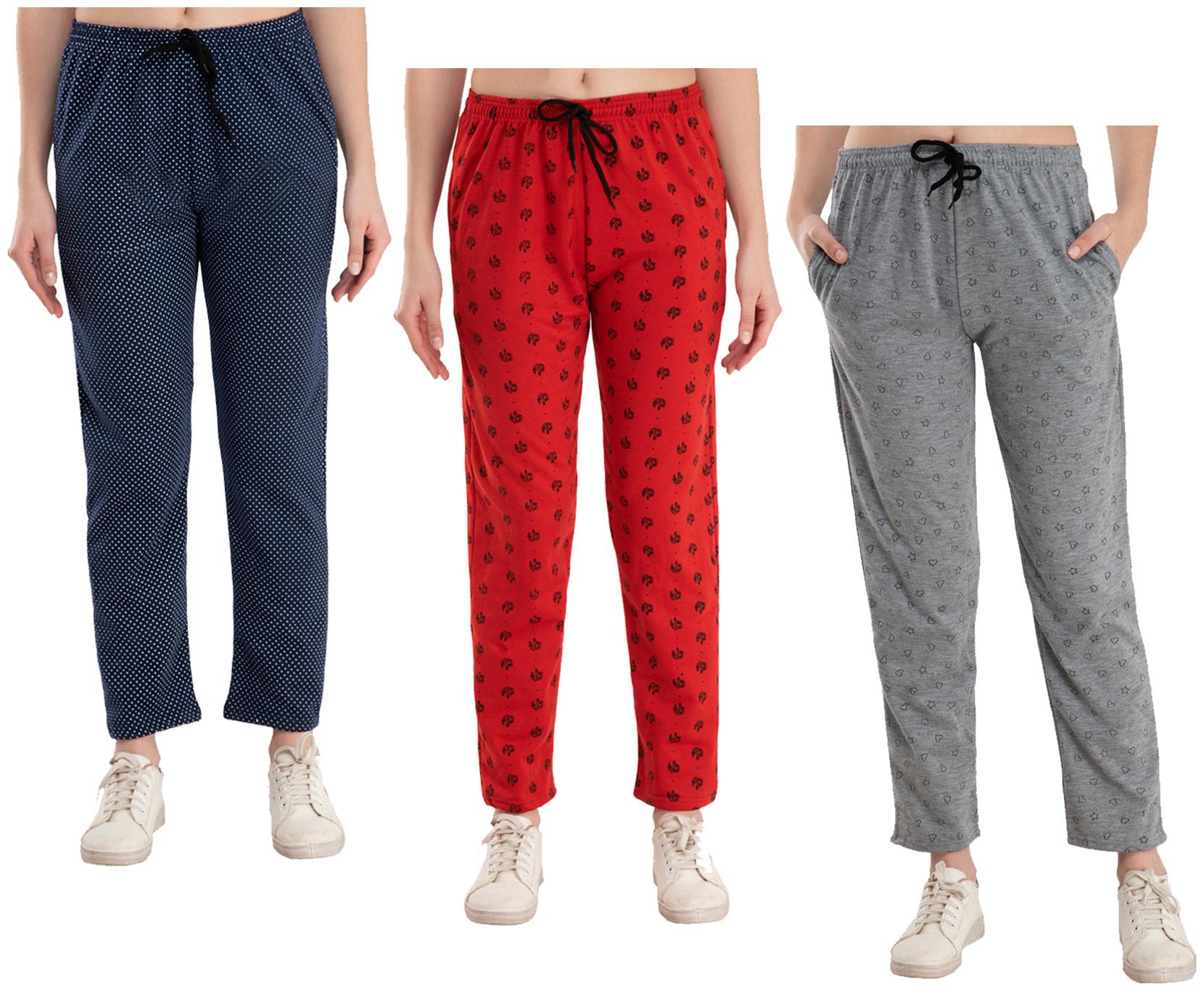 

Kavya Women Regular fit Fleece Printed Track pants - Multi