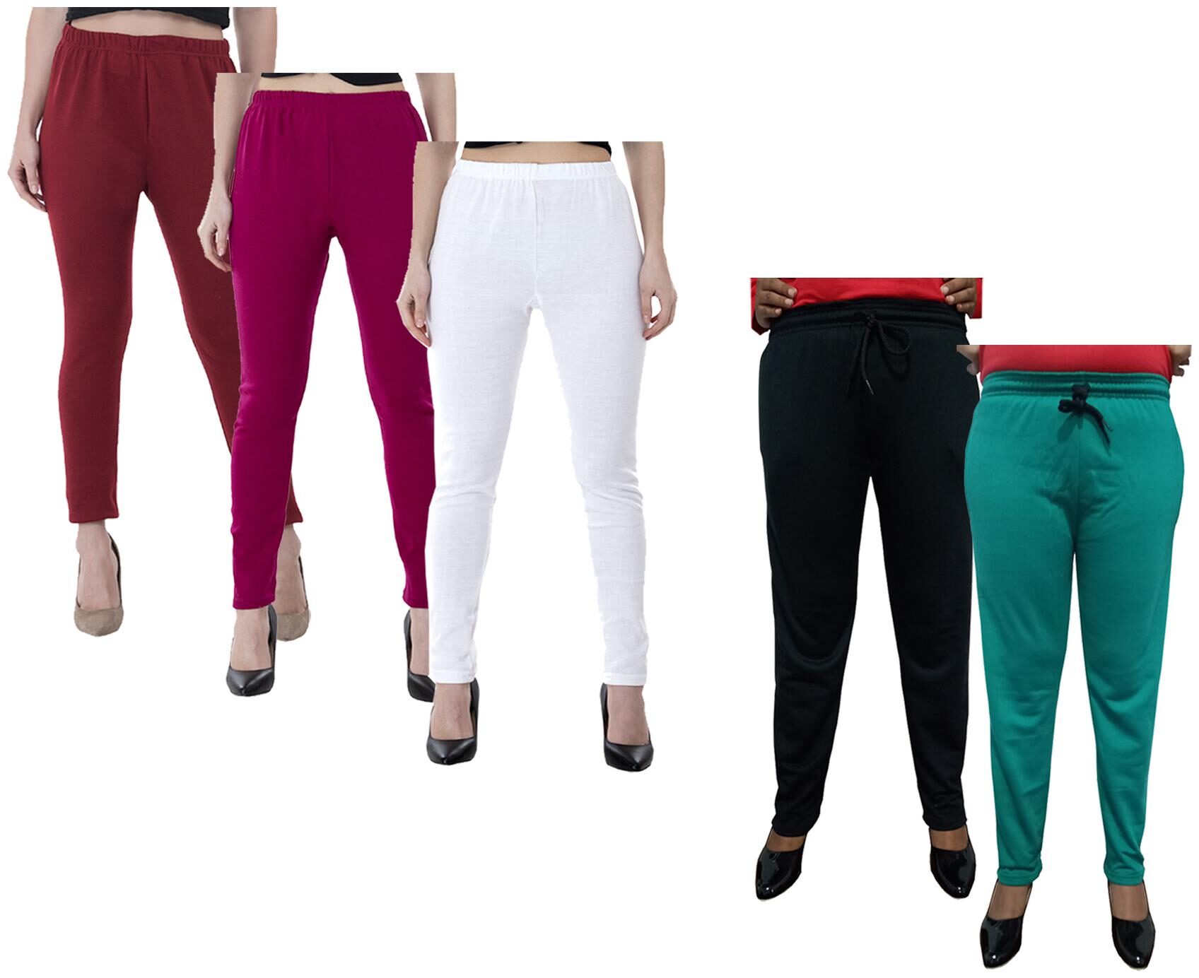 

Kavya Women Regular fit Fleece Solid Track pants - Multi