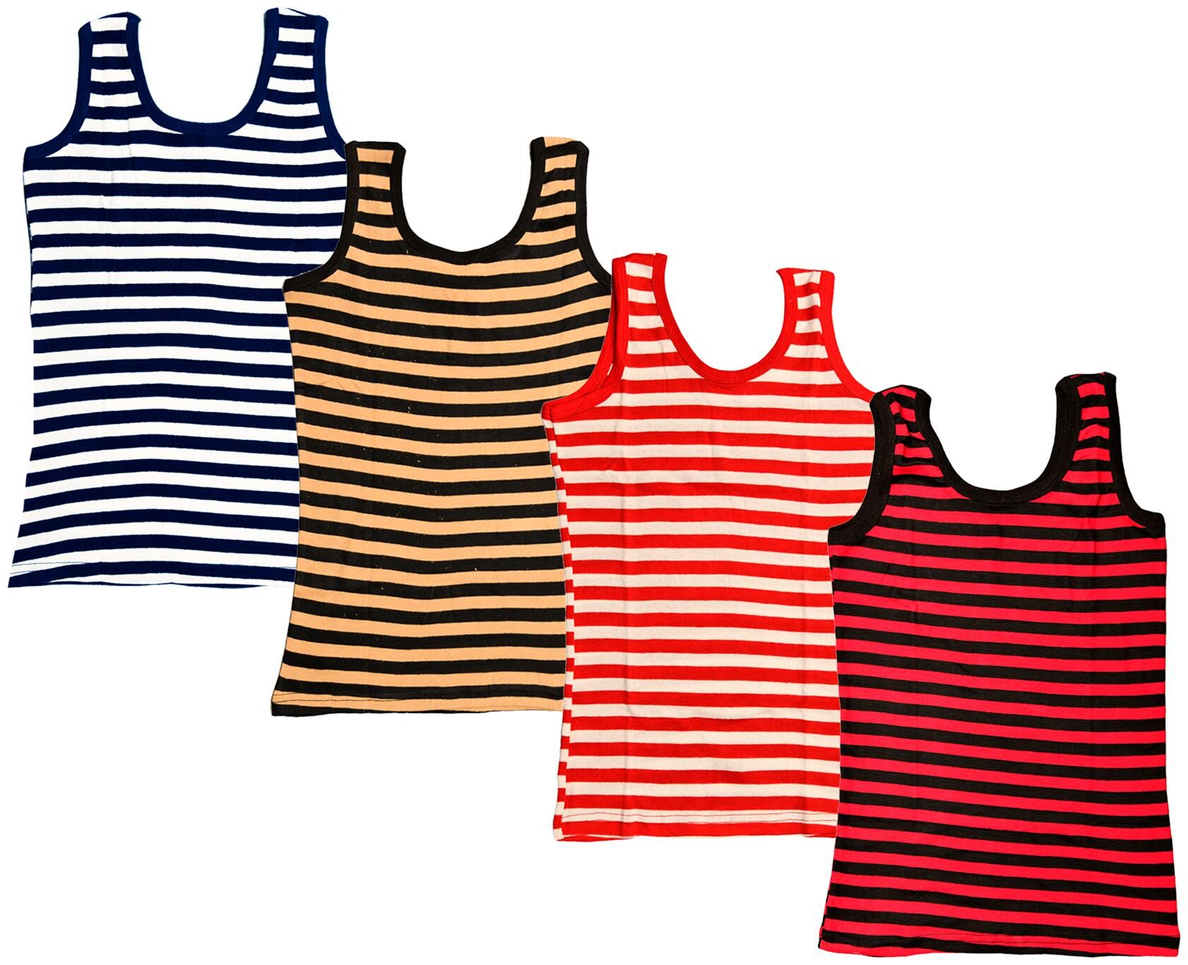 

Kavya Women Multi Regular fit U neck Cotton Tank top