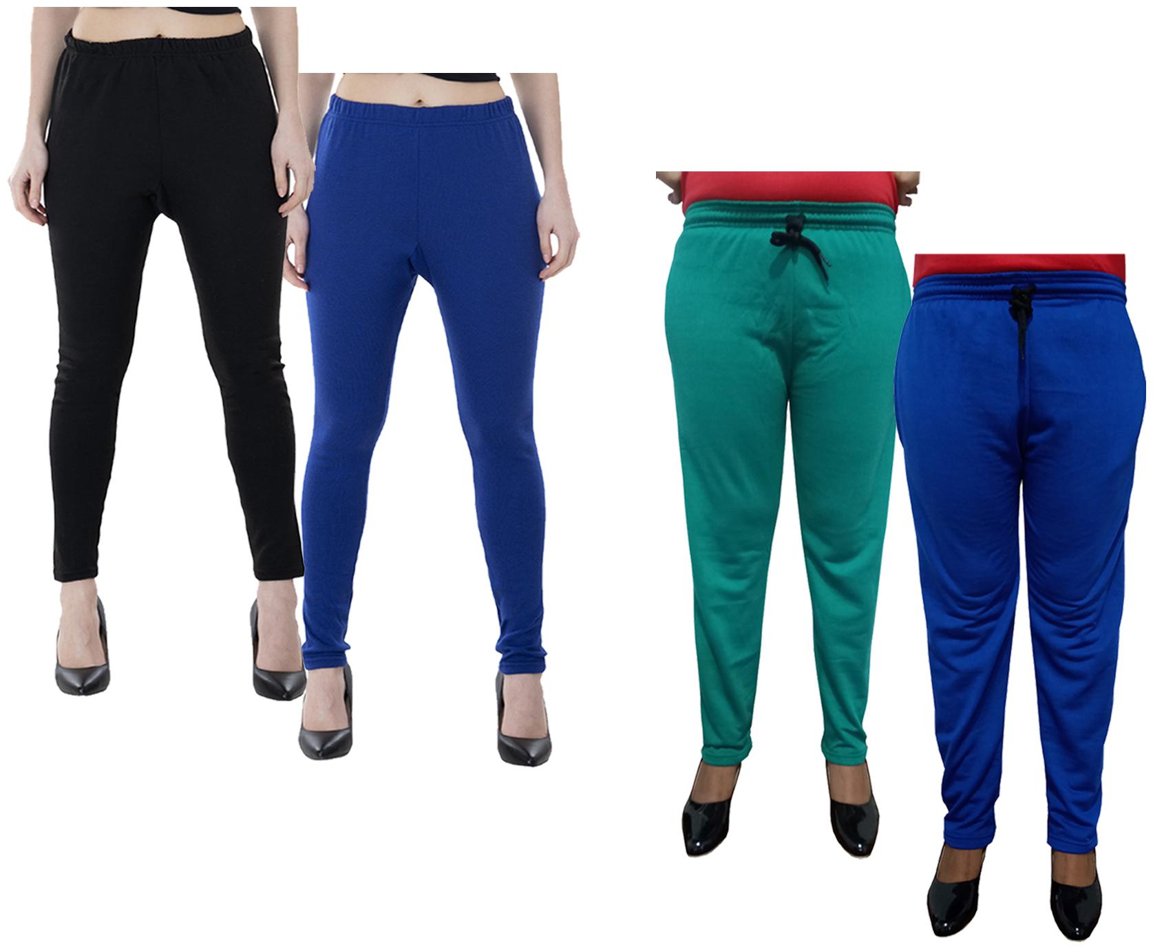 

Kavya Women Regular fit Fleece Solid Track pants - Multi