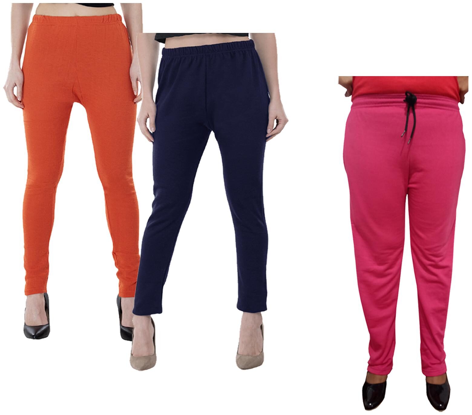

Kavya Women Regular fit Fleece Solid Track pants - Multi
