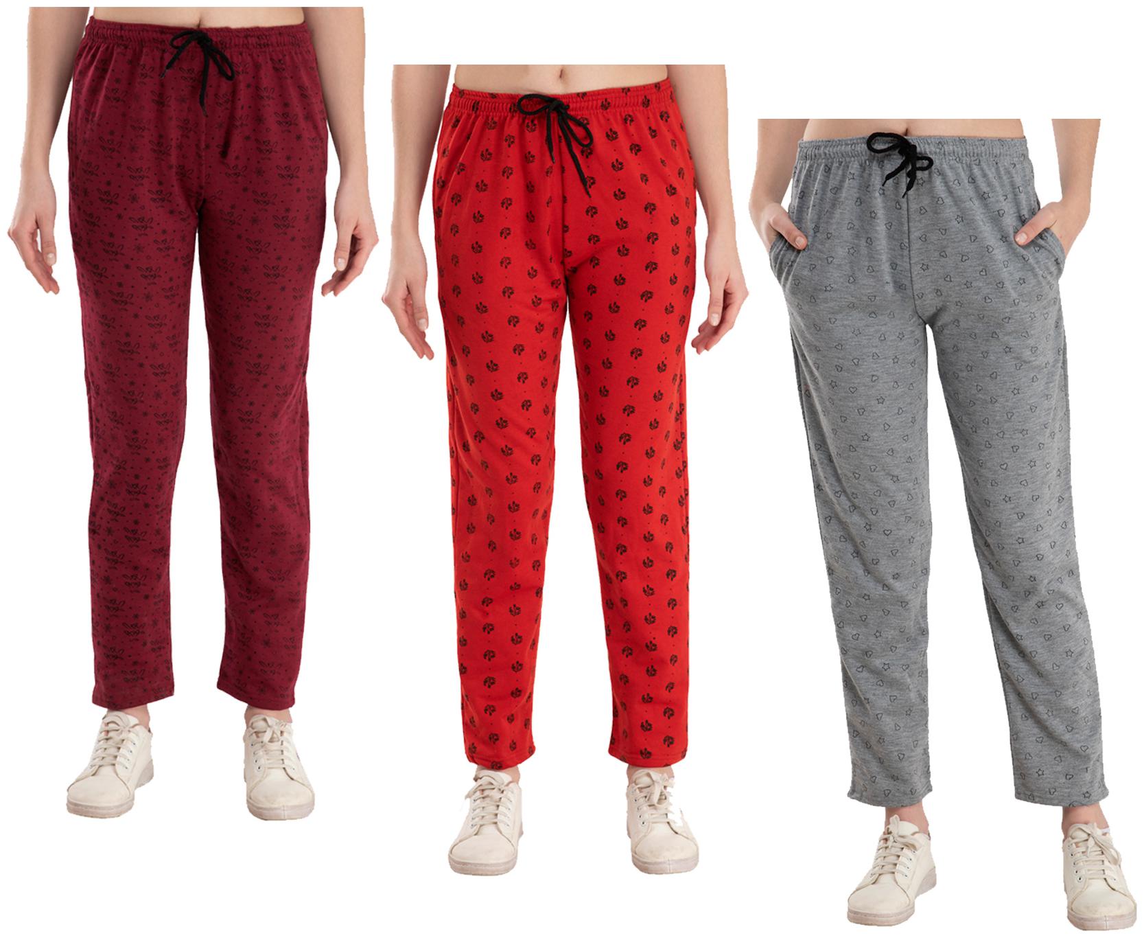

Kavya Women Regular fit Fleece Printed Track pants - Multi