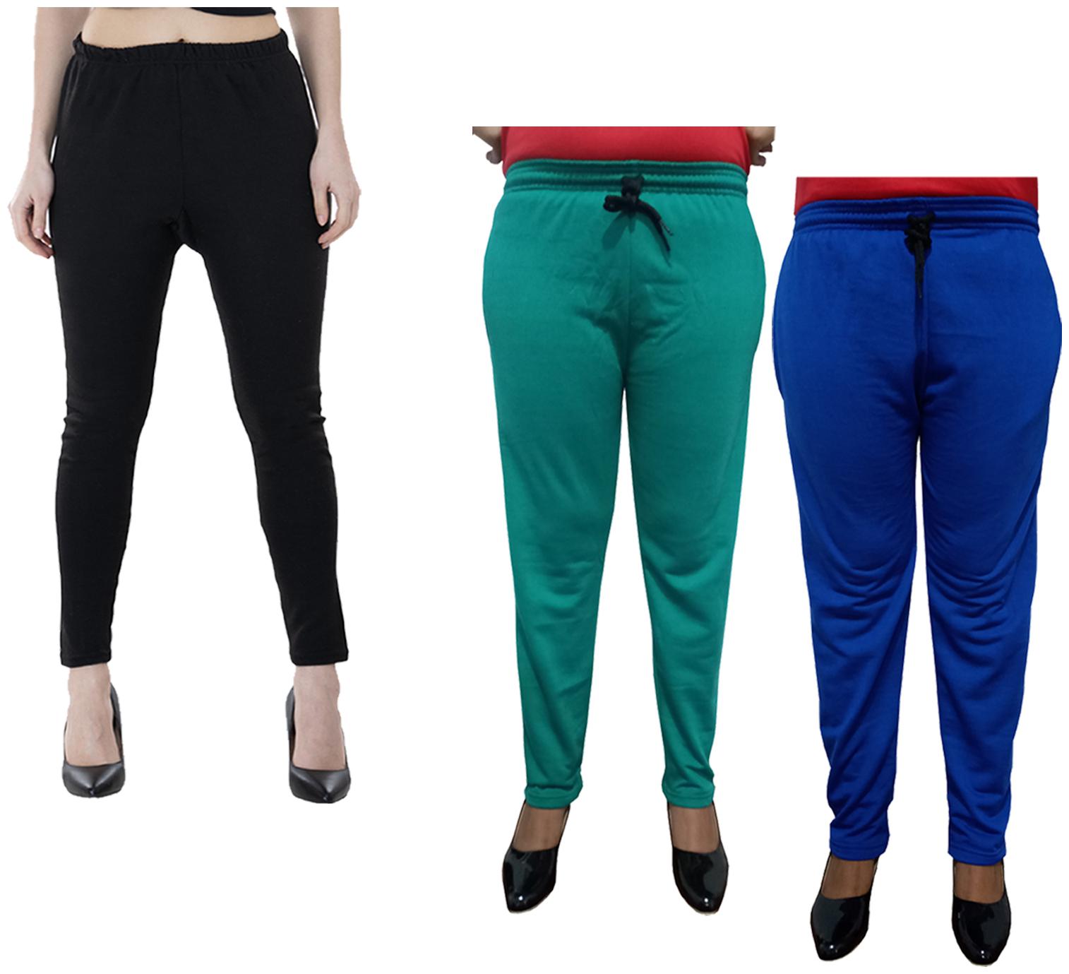 

Kavya Women Regular fit Fleece Solid Track pants - Multi