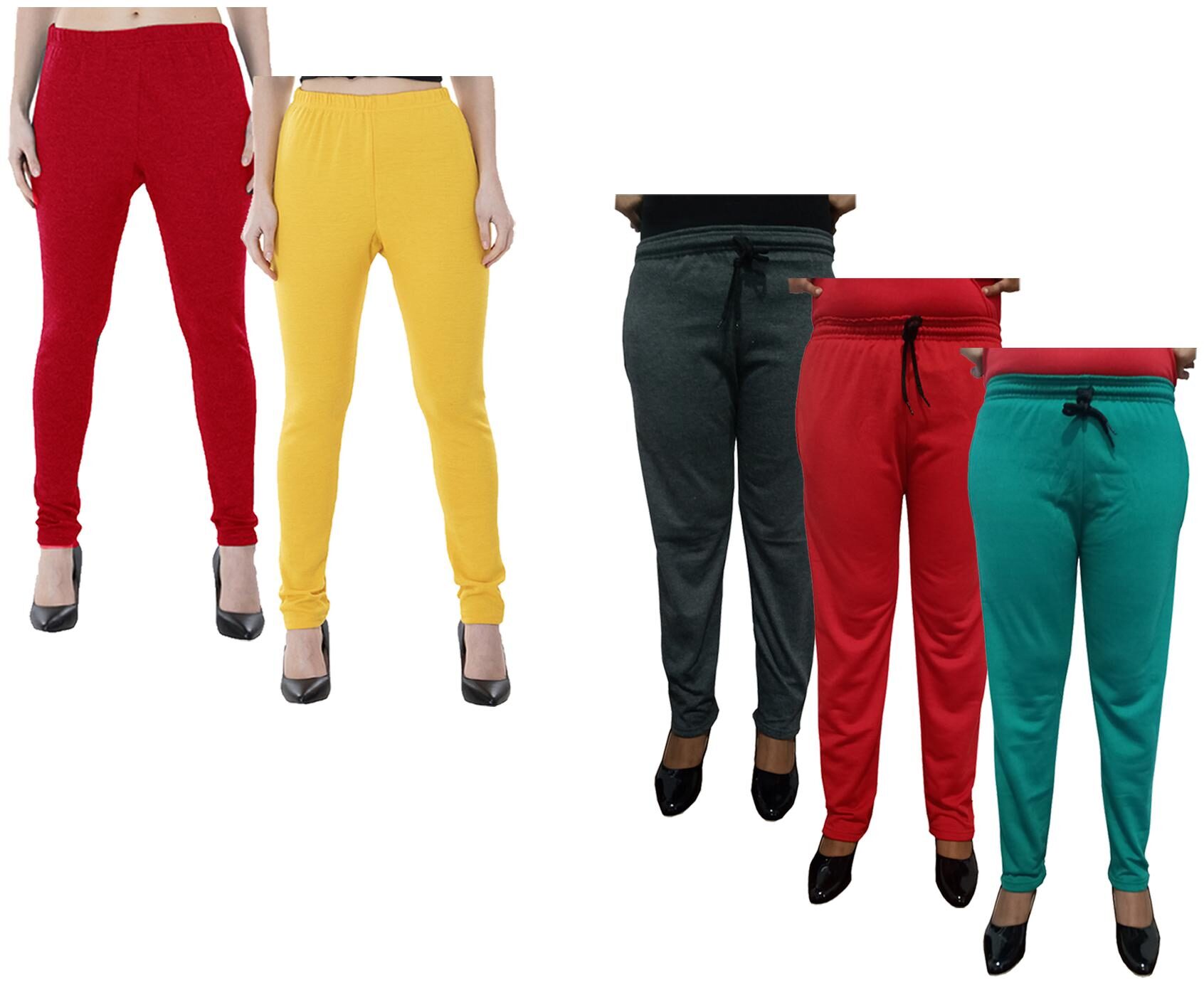 

Kavya Women Regular fit Fleece Solid Track pants - Multi