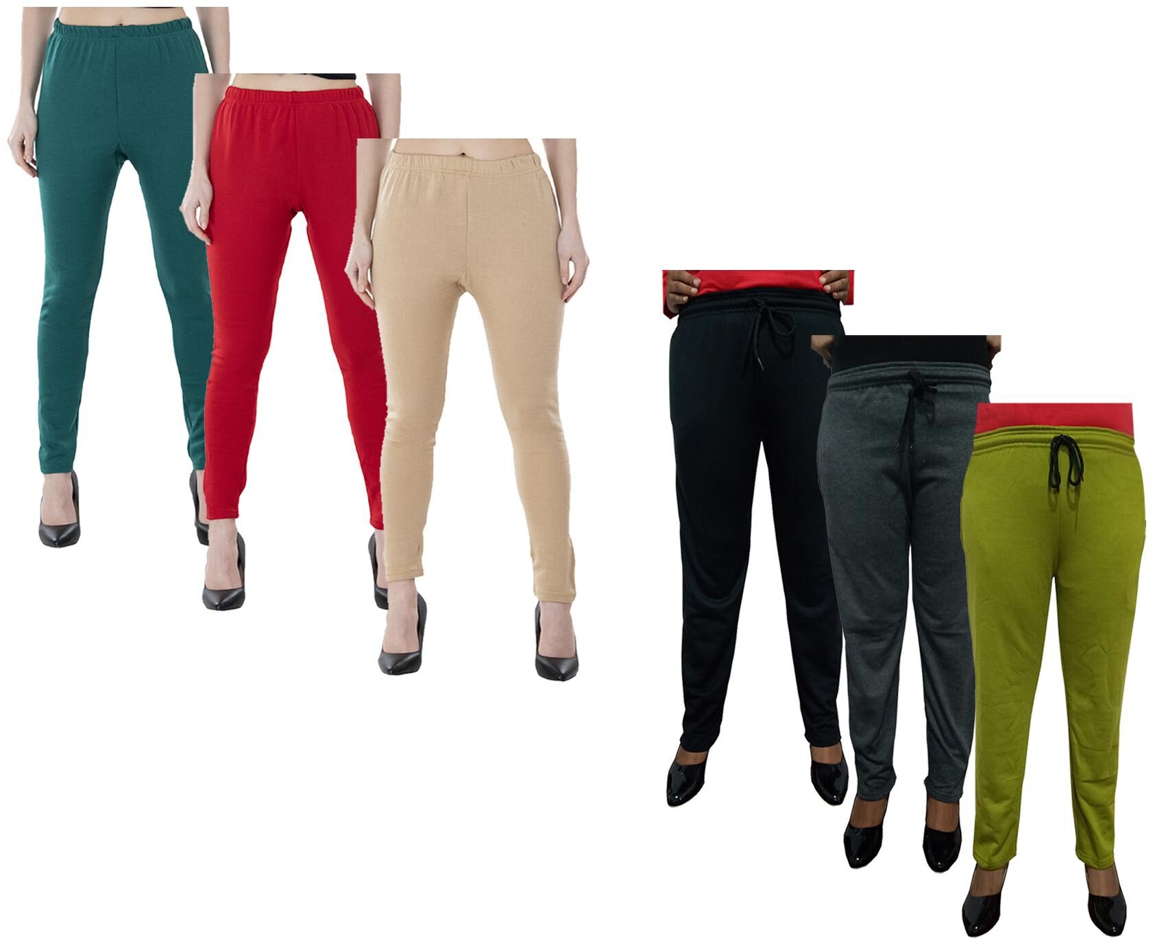 

Kavya Women Regular fit Fleece Solid Track pants - Multi