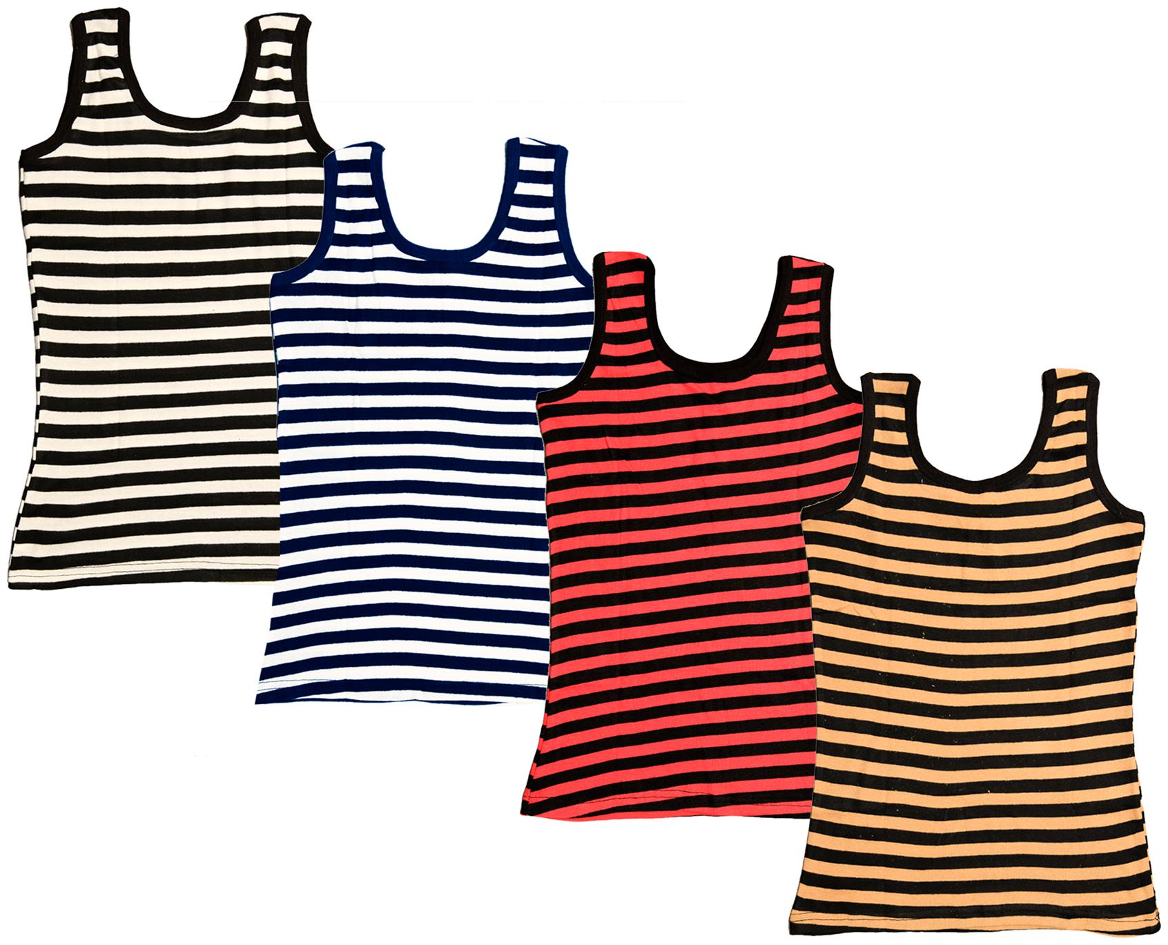 

Kavya Women Multi Regular fit U neck Cotton Tank top
