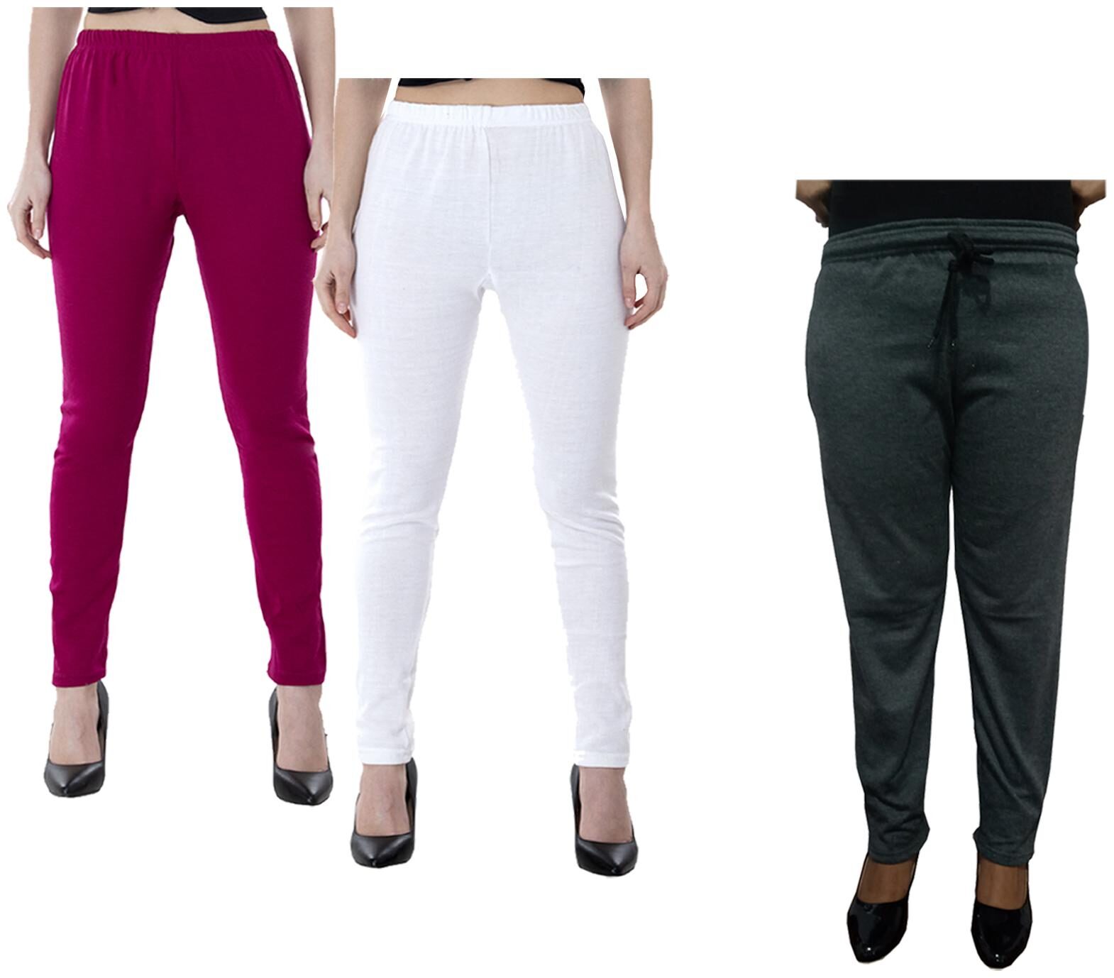 

Kavya Women Regular fit Fleece Solid Track pants - Multi