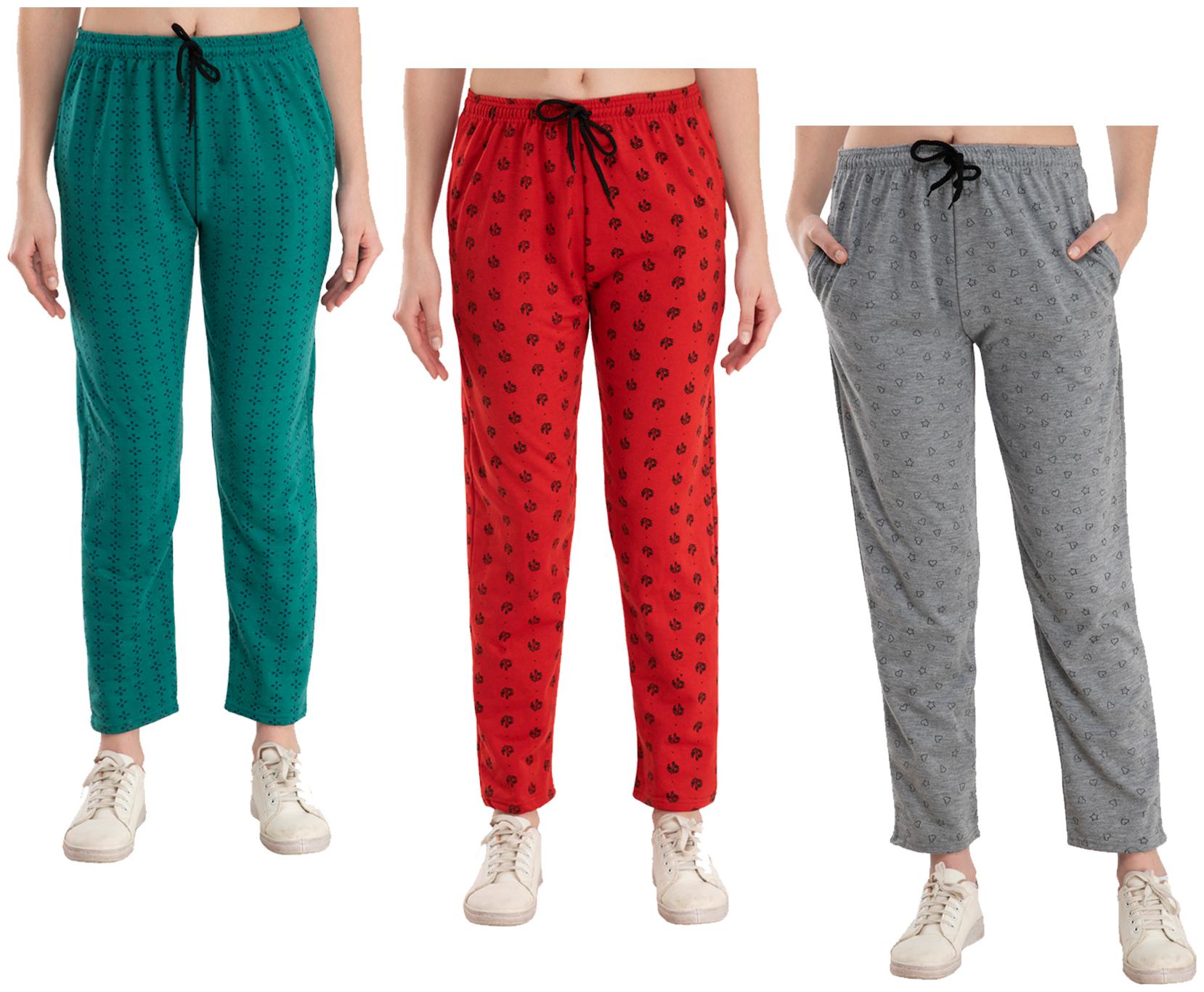 

Kavya Women Regular fit Fleece Printed Track pants - Multi