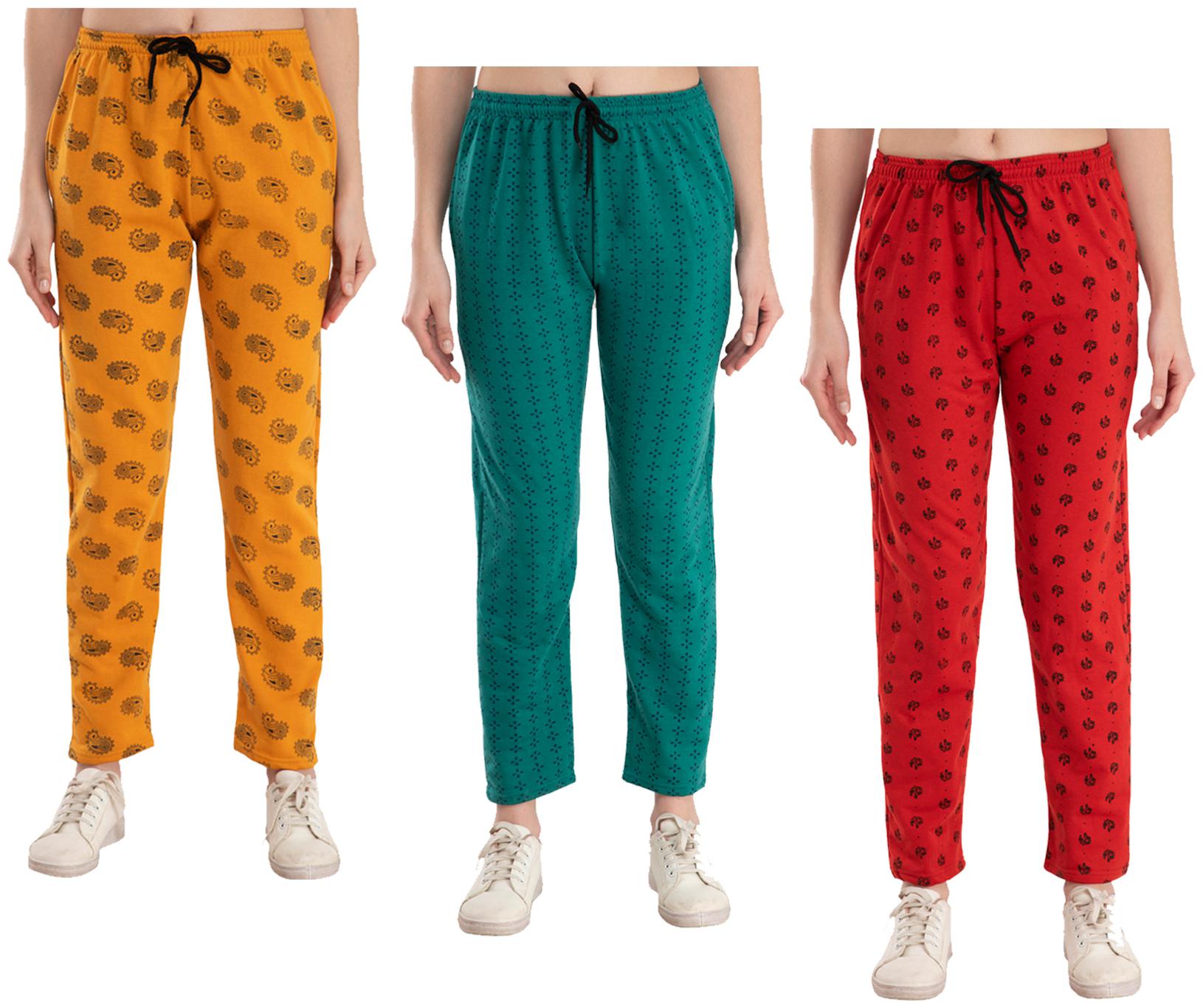 

Kavya Women Regular fit Fleece Printed Track pants - Multi
