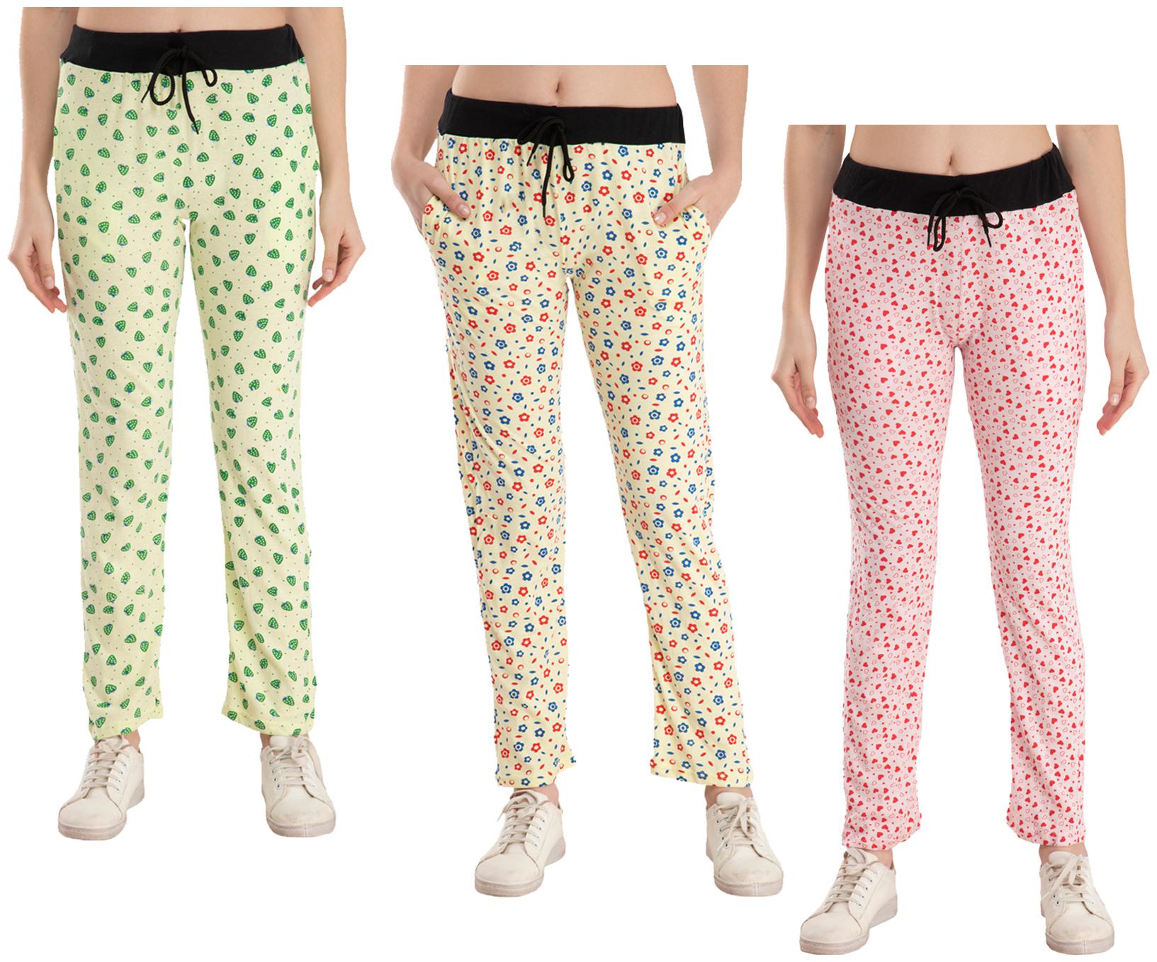 

Kavya Women Regular fit Cotton Printed Track pants - Multi