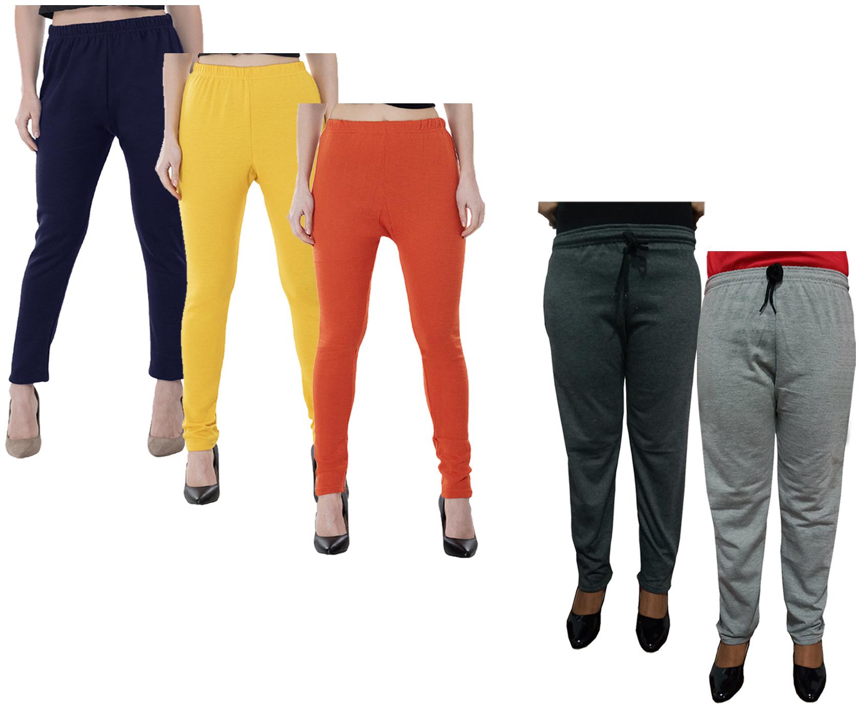 

Kavya Women Regular fit Fleece Solid Track pants - Multi