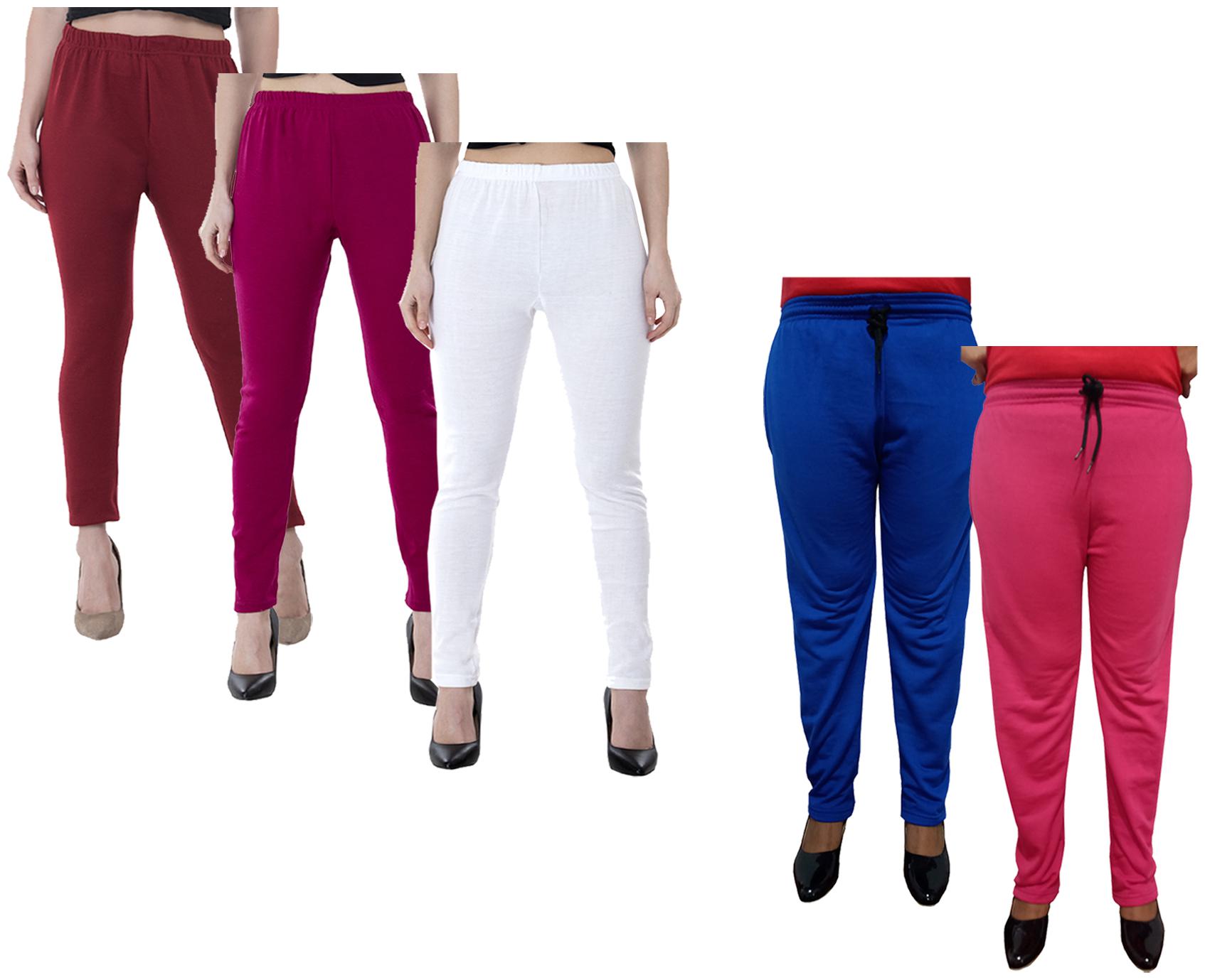 

Kavya Women Regular fit Fleece Solid Track pants - Multi