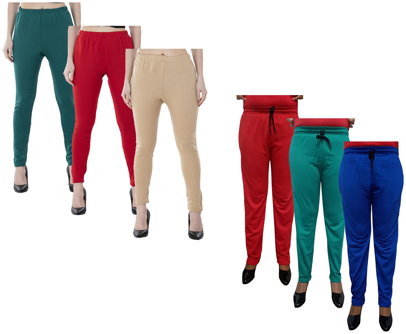 

Kavya Women Regular fit Fleece Solid Track pants - Multi
